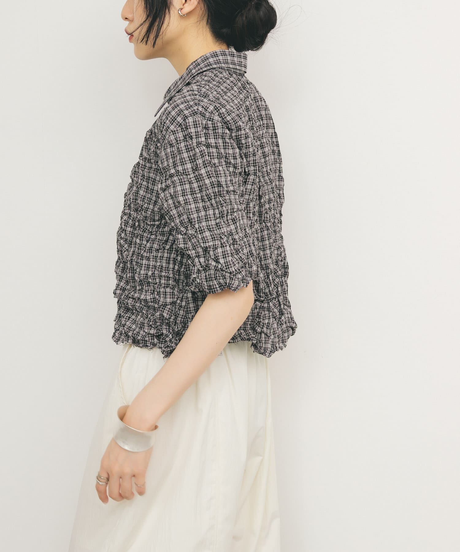  「ワッシャーチェックシャツ」|シャツ・ブラウス|