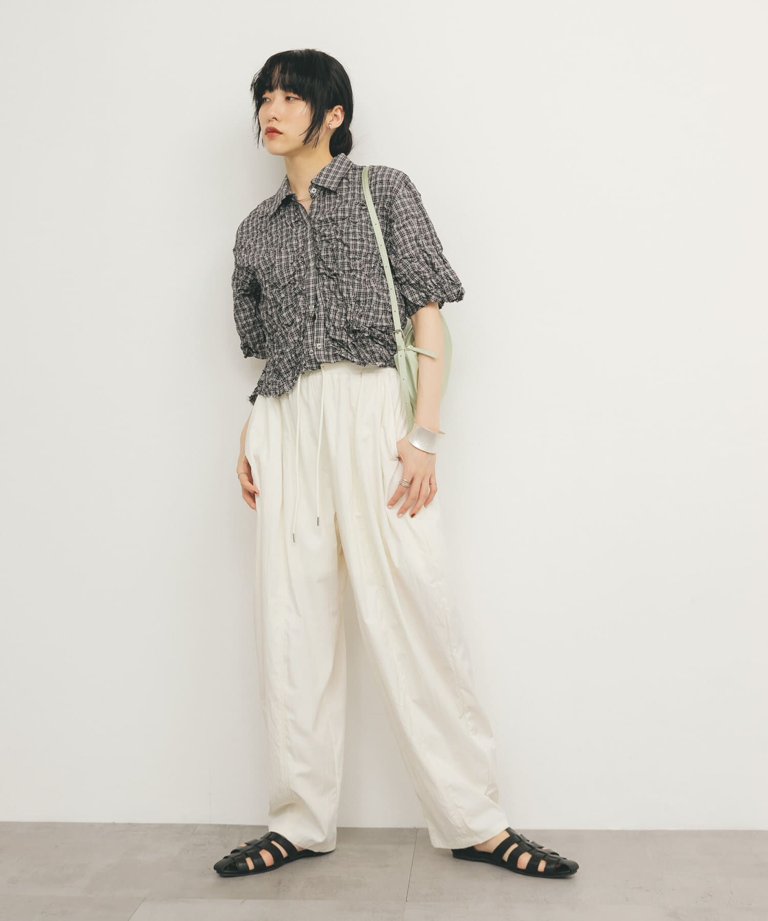  「ワッシャーチェックシャツ」|シャツ・ブラウス|