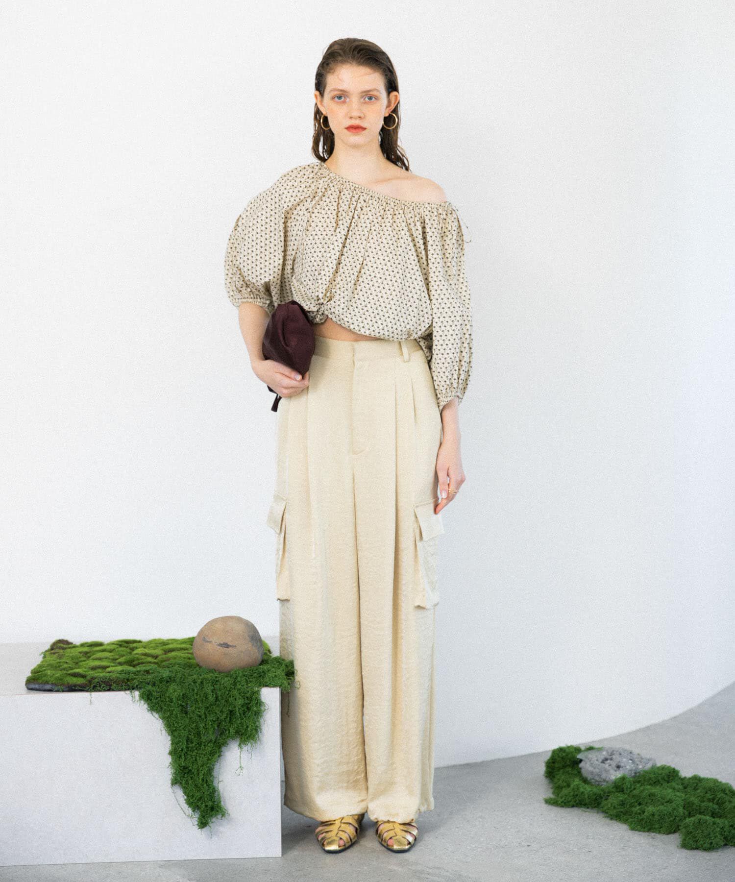  「2WAYフラワープリントブラウス」|シャツ・ブラウス|