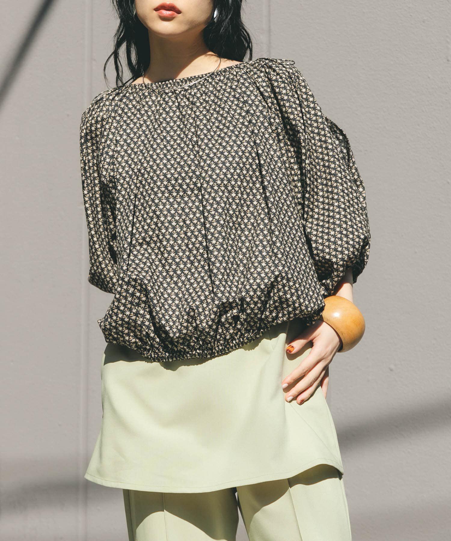  「2WAYフラワープリントブラウス」|シャツ・ブラウス|