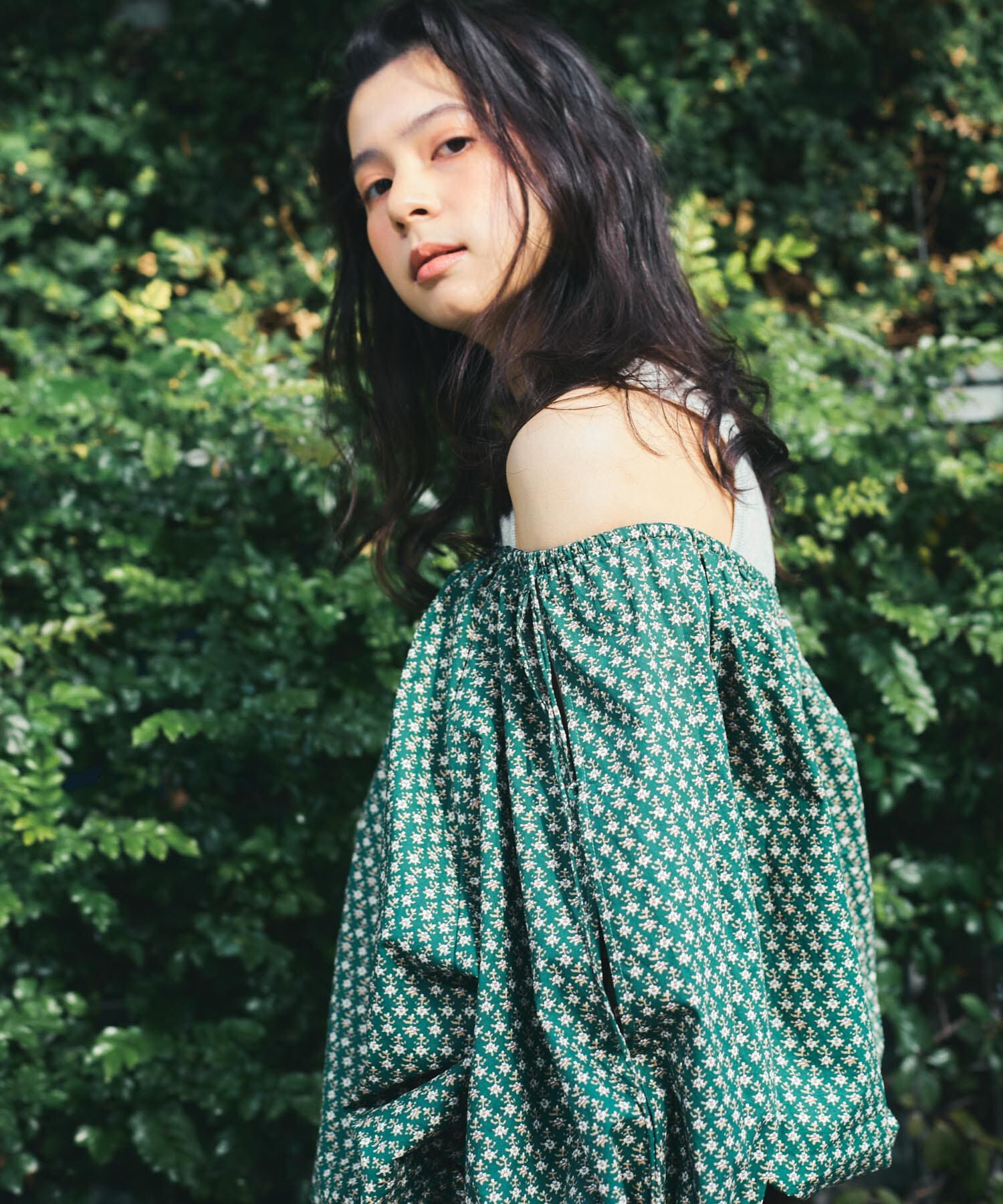  「2WAYフラワープリントブラウス」|シャツ・ブラウス|