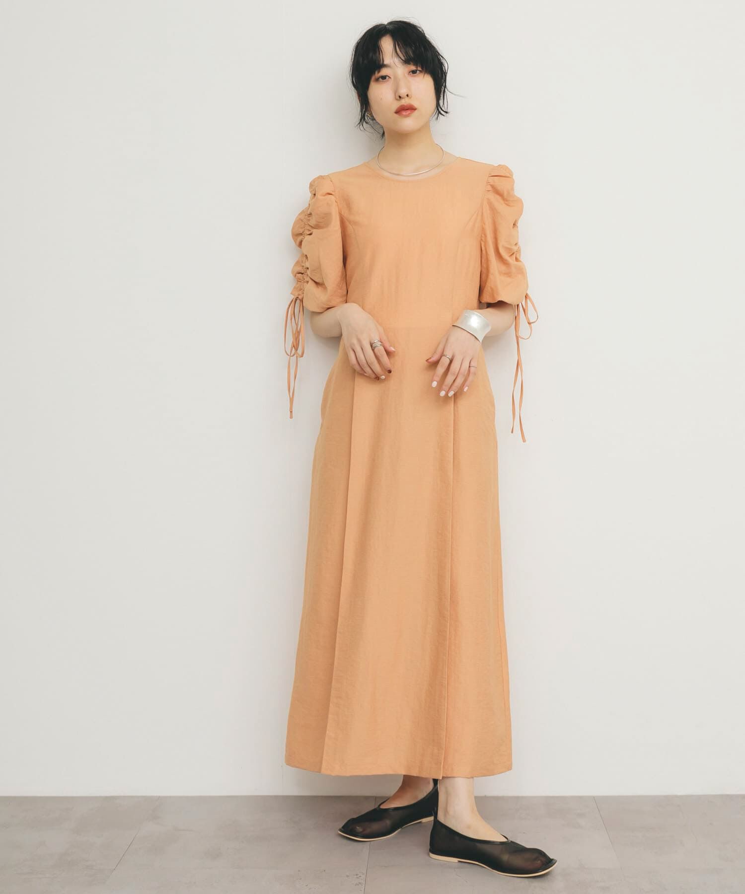  「『2サイズ展開』ドロストスリーブワンピース」|ワンピース|