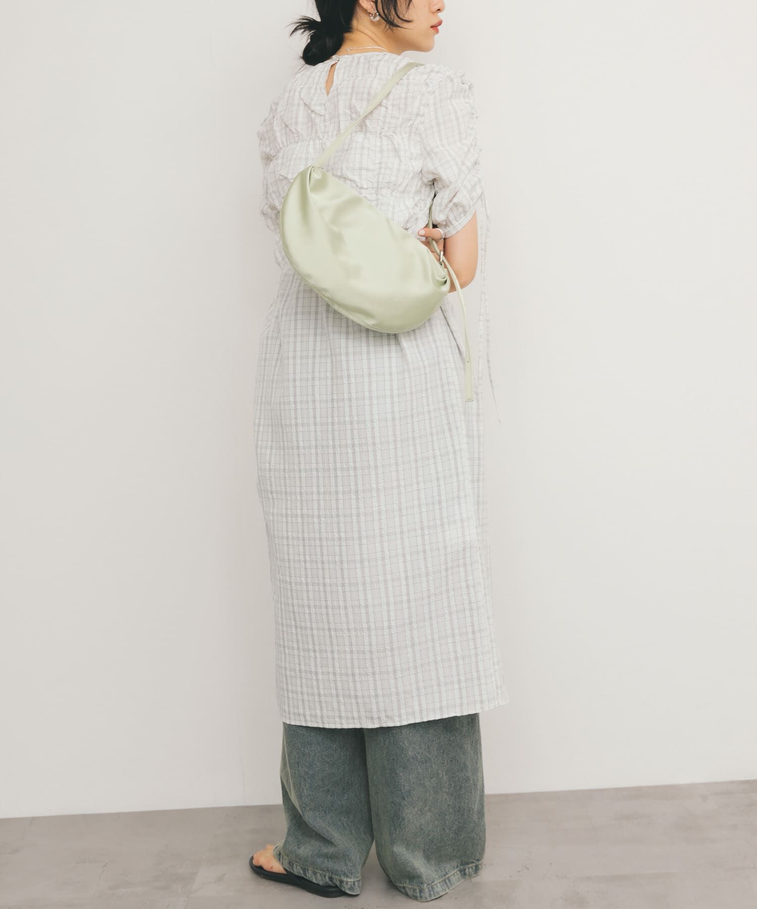  「ランダムシャーリングチェックワンピース」|ワンピース|