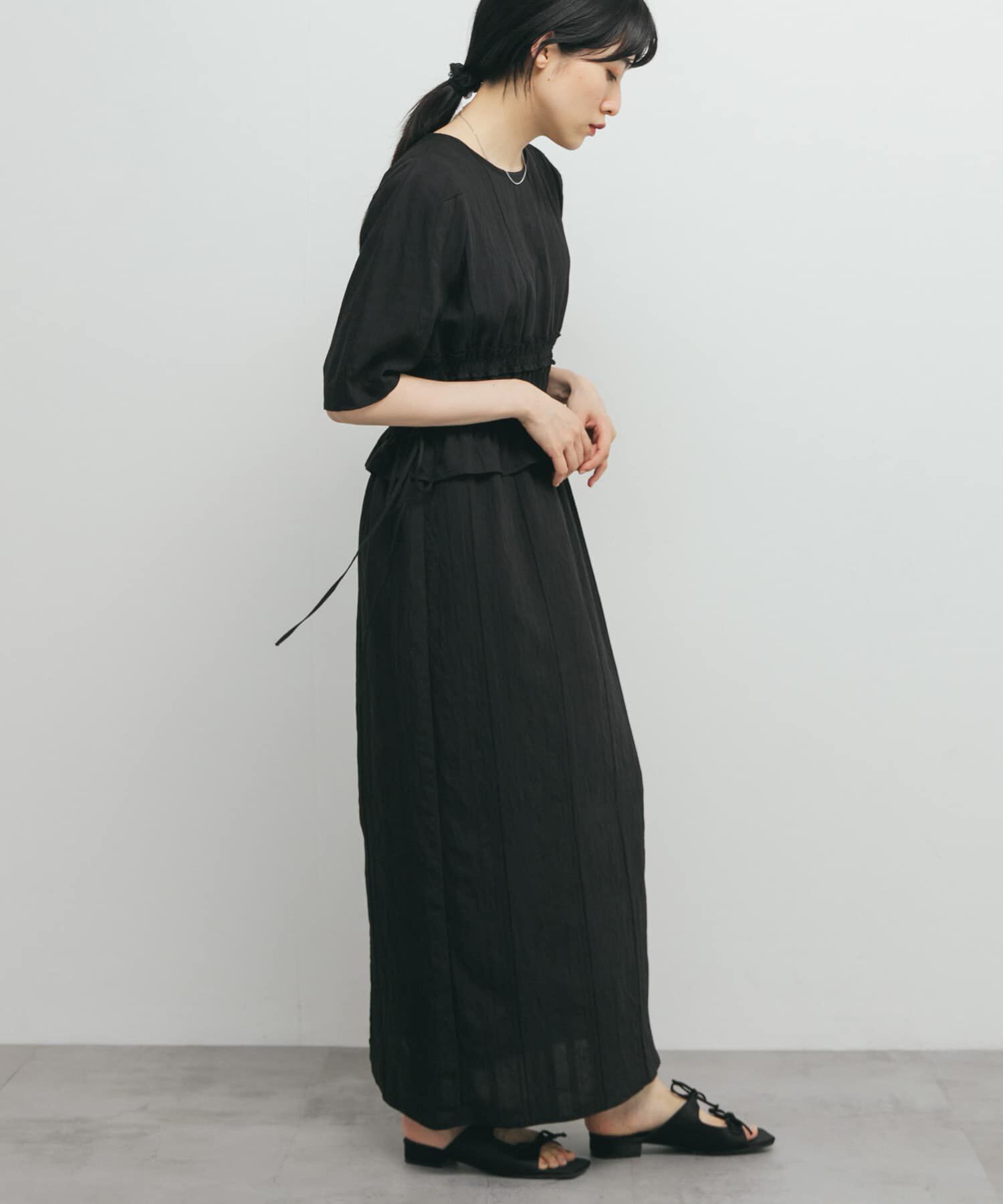  「フリルシャーリングドッキングワンピース」|ワンピース|