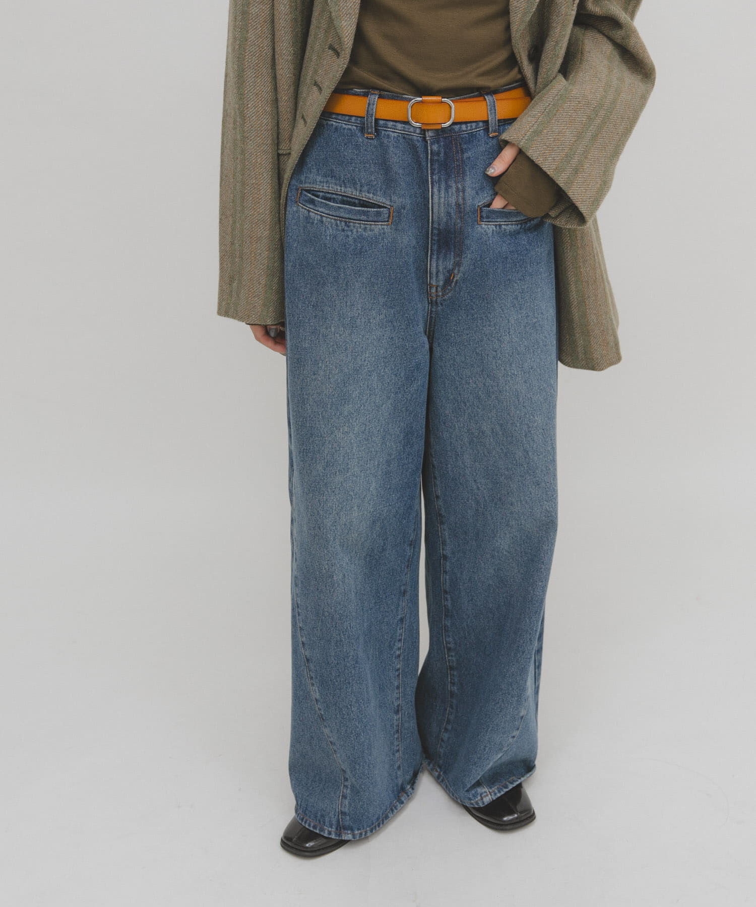  「ホールレスレザーベルト」|ベルト|