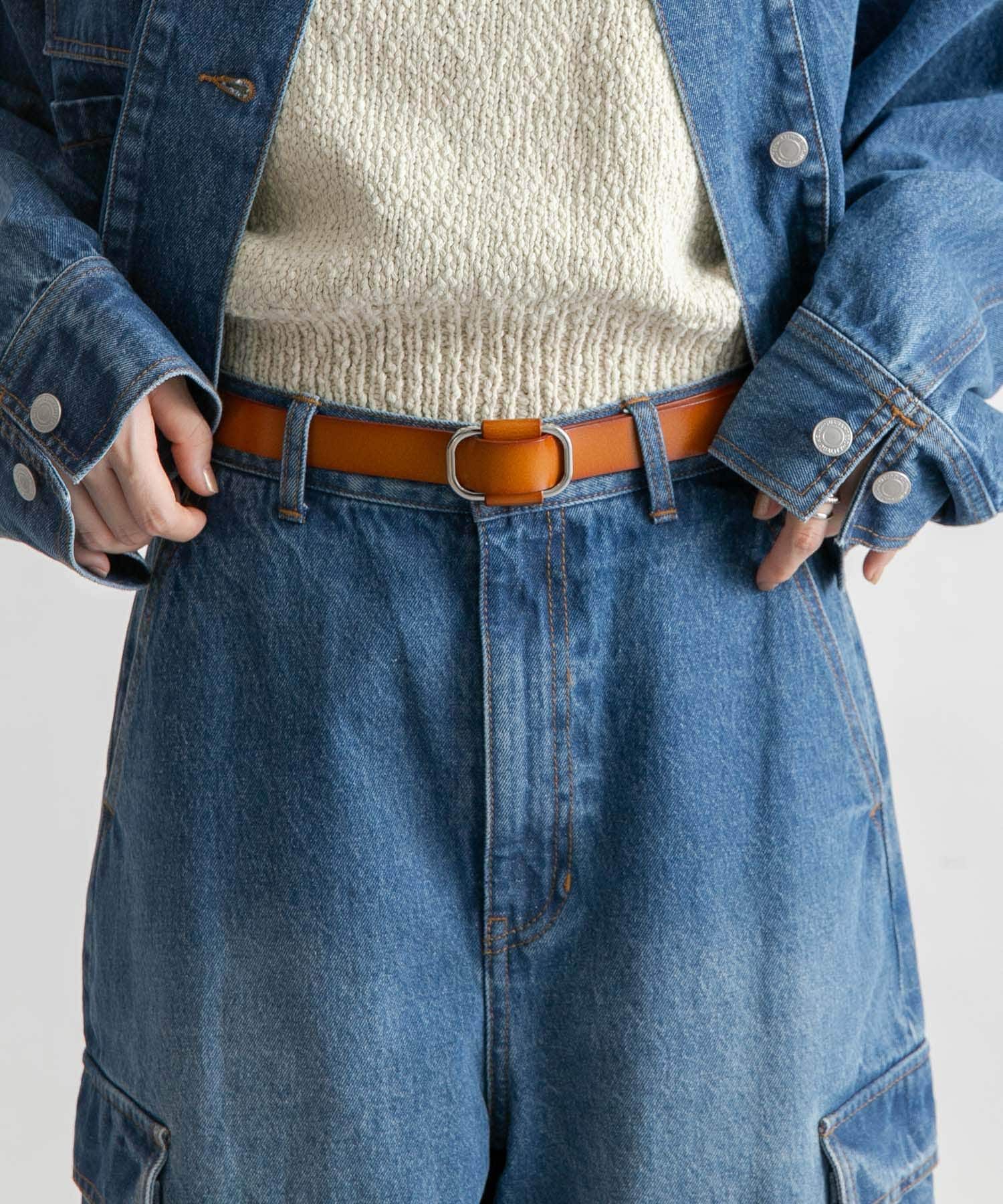  「ホールレスレザーベルト」|ベルト|