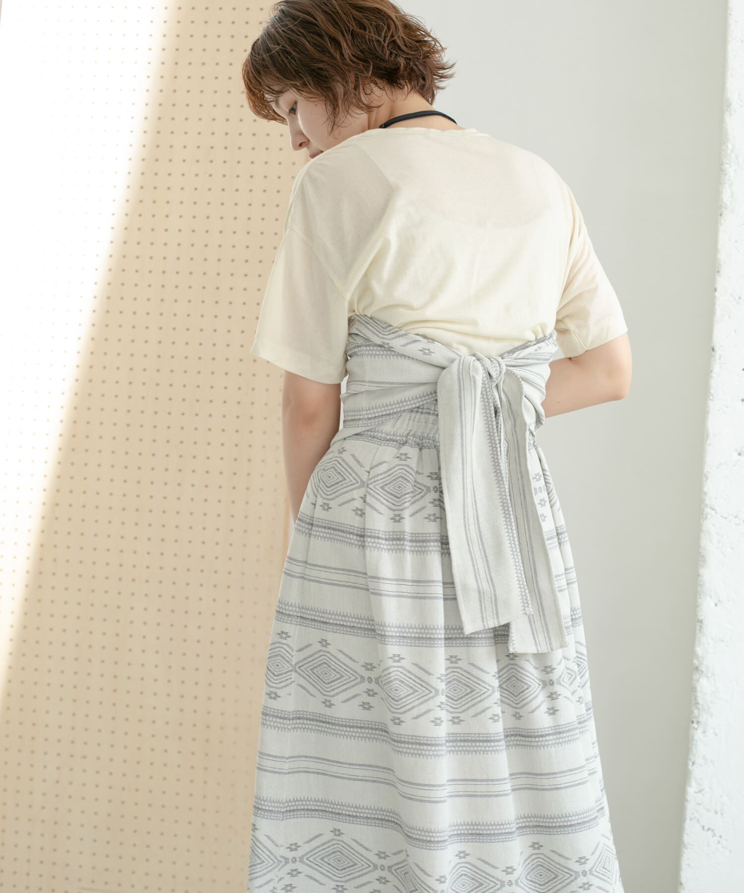  「エスニック柄ホルターネックキャミソール」|キャミソール|