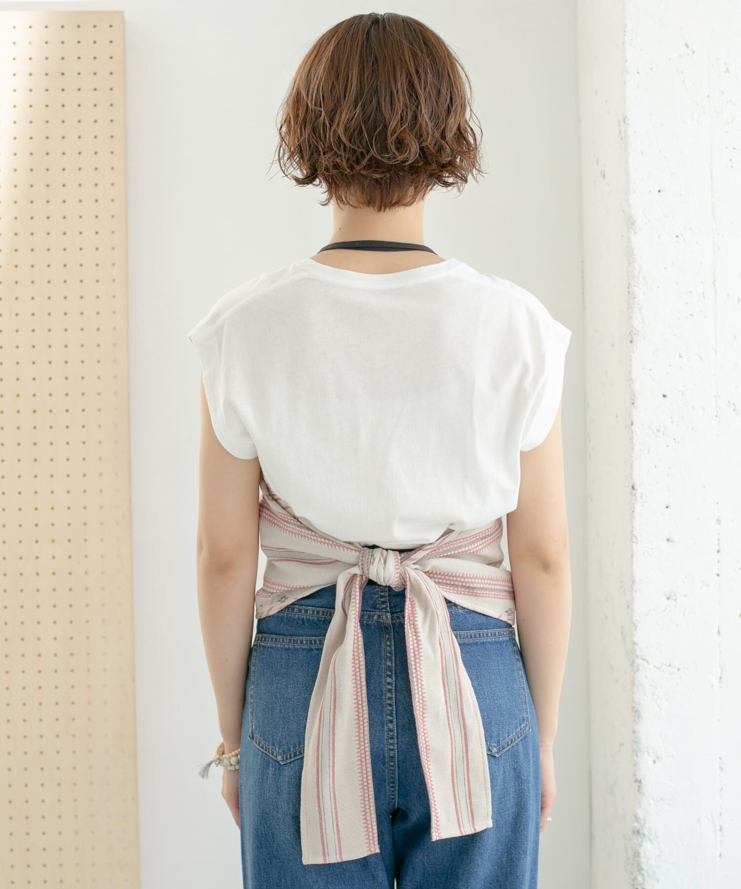  「エスニック柄ホルターネックキャミソール」|キャミソール|