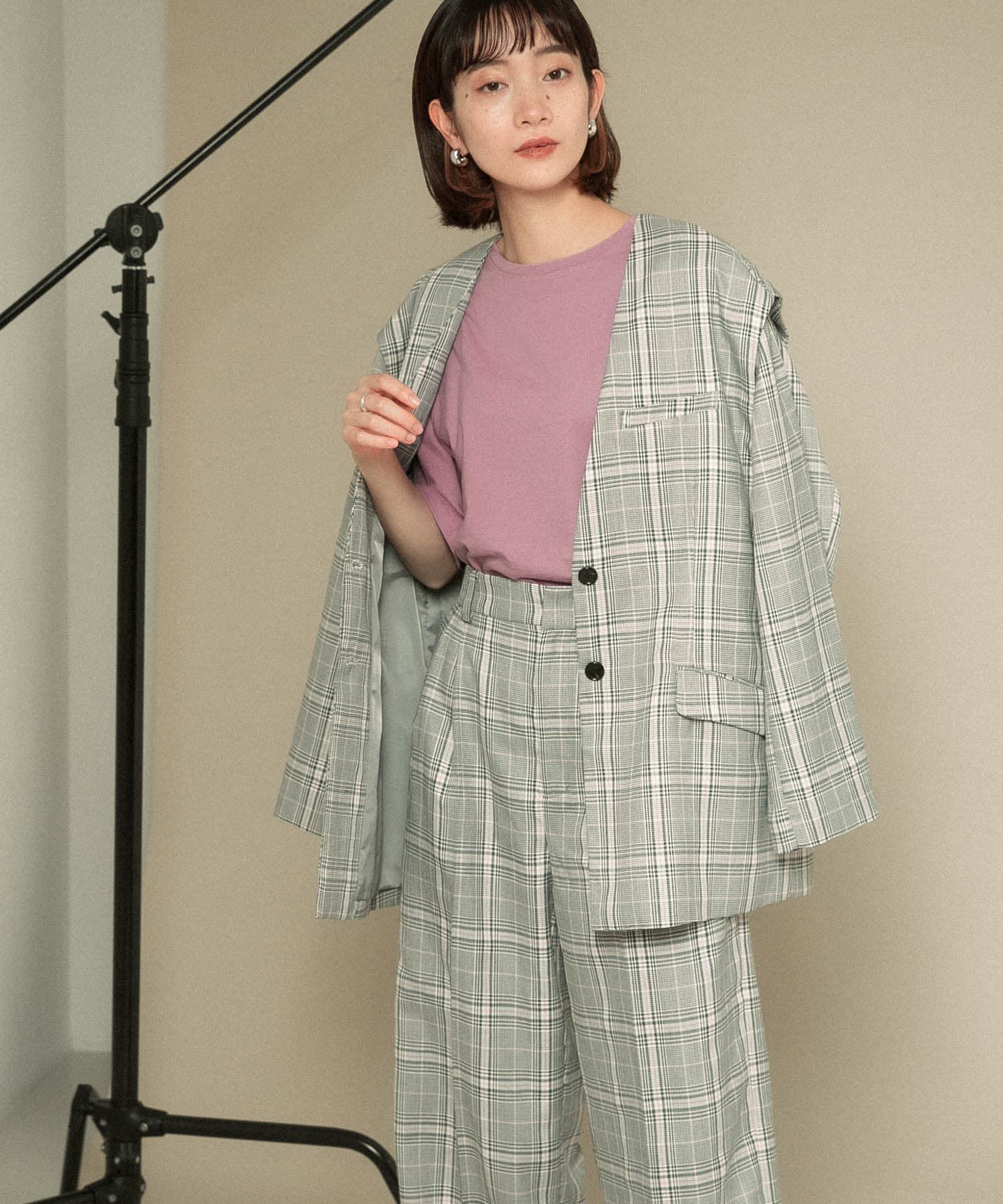  「2WAYノーカラージャケット」|ノーカラージャケット|