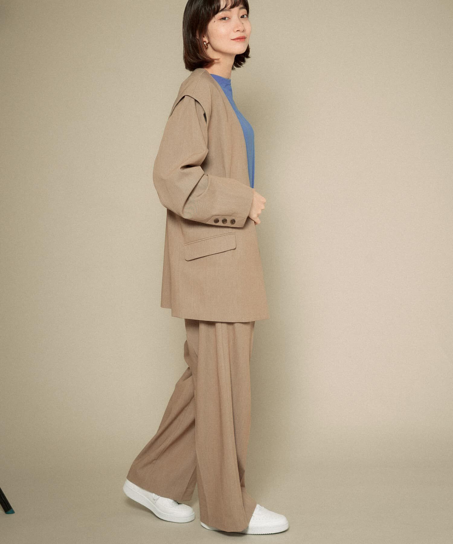  「2WAYノーカラージャケット」|ノーカラージャケット|