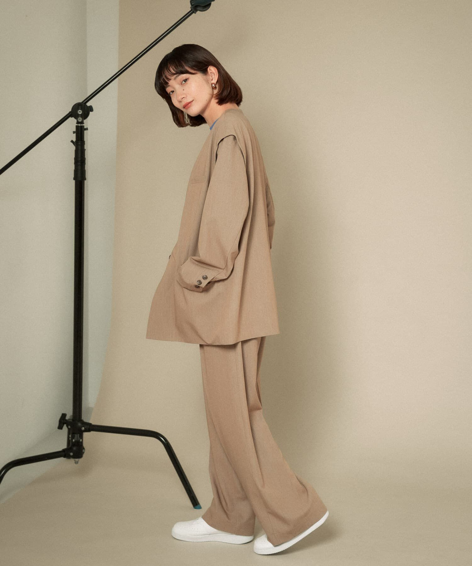  「2WAYノーカラージャケット」|ノーカラージャケット|