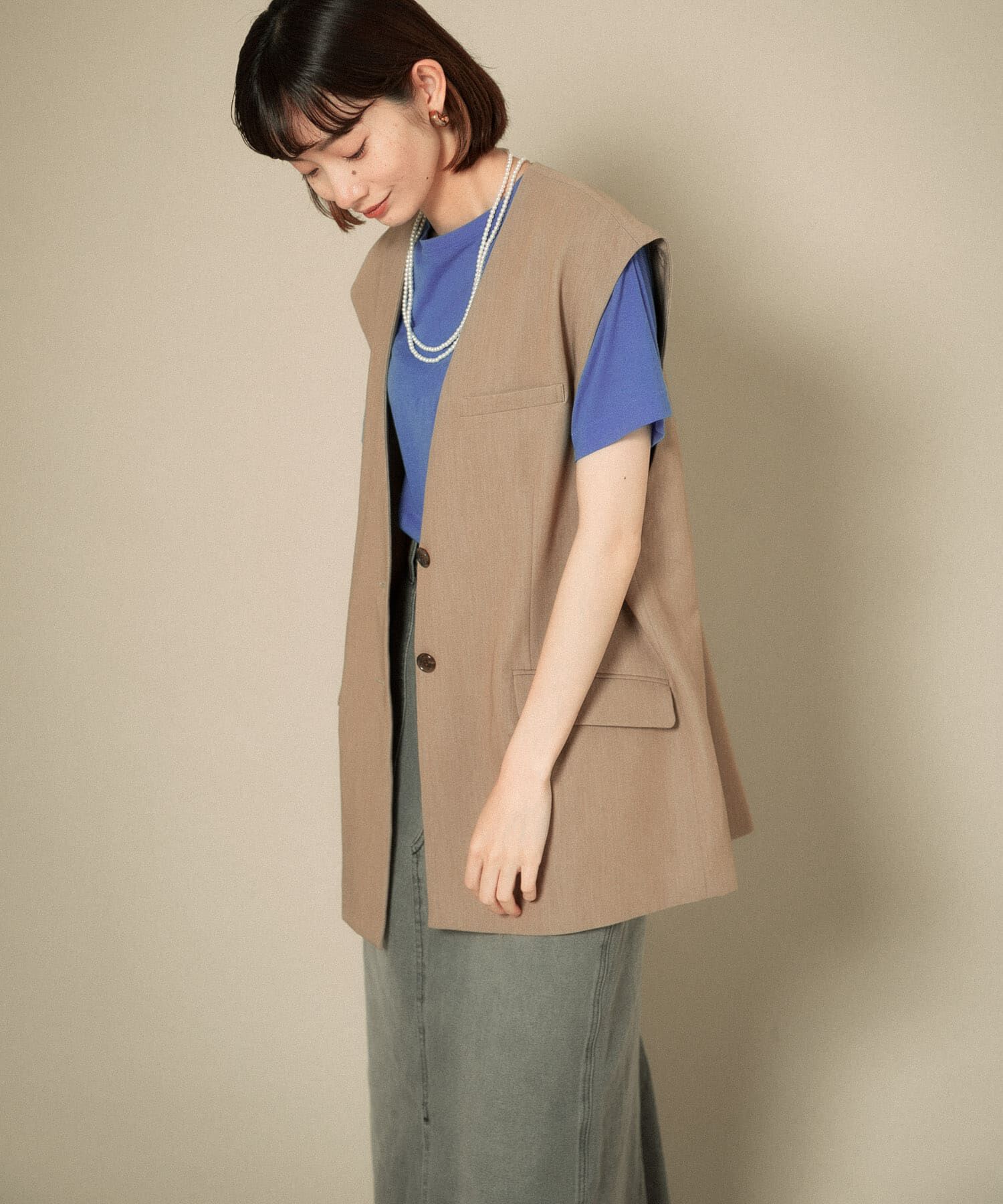  「2WAYノーカラージャケット」|ノーカラージャケット|