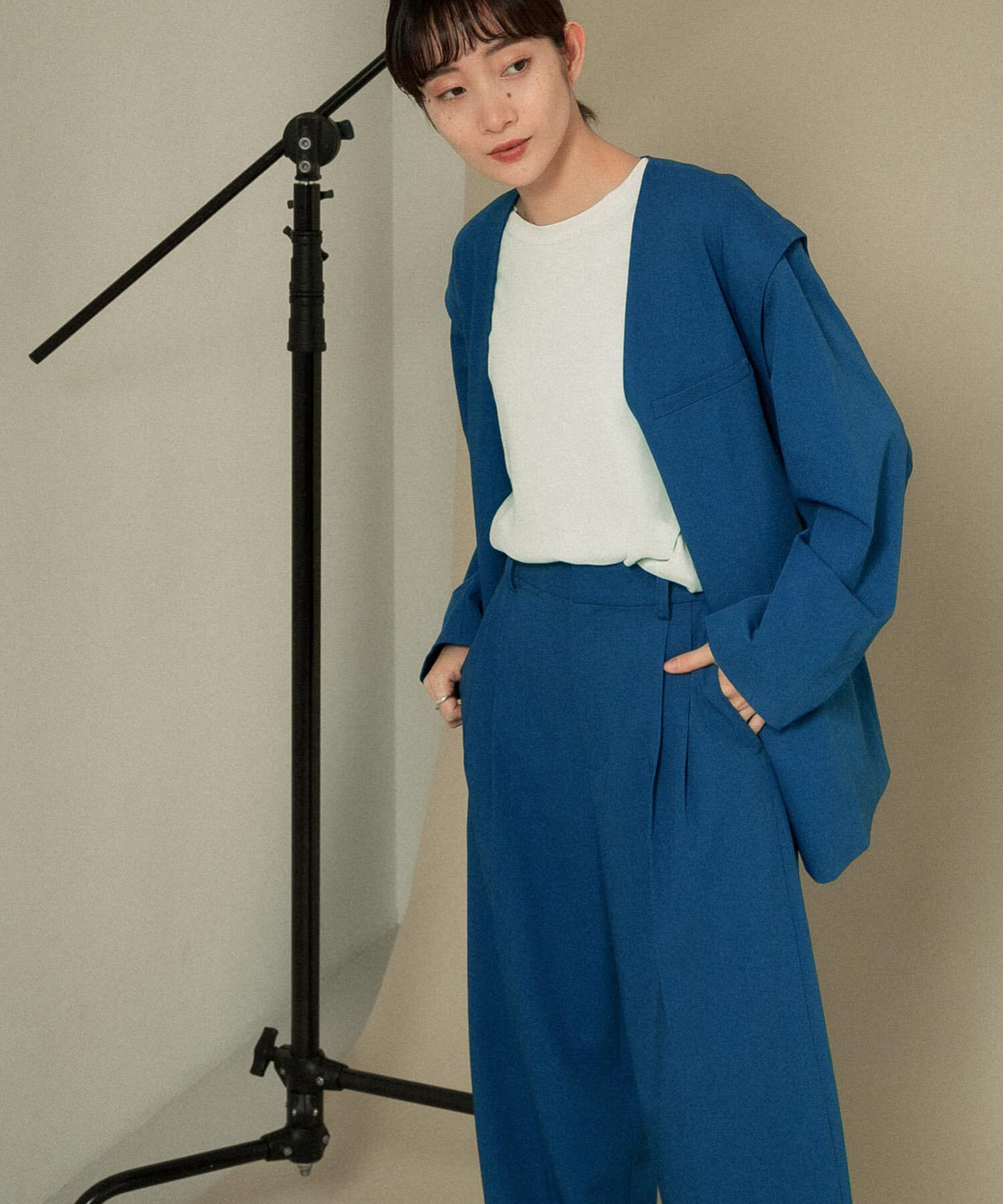  「2WAYノーカラージャケット」|ノーカラージャケット|