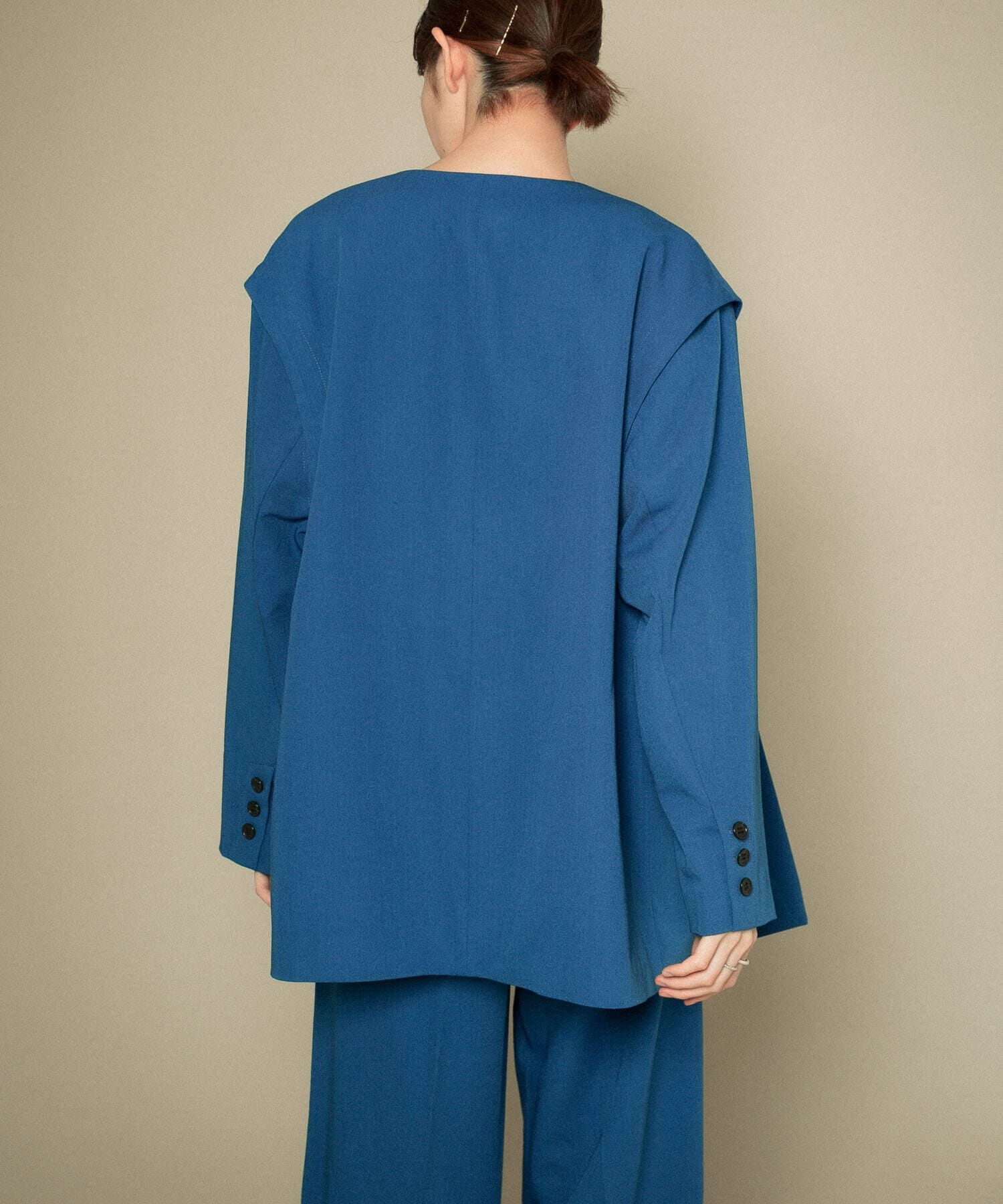  「2WAYノーカラージャケット」|ノーカラージャケット|