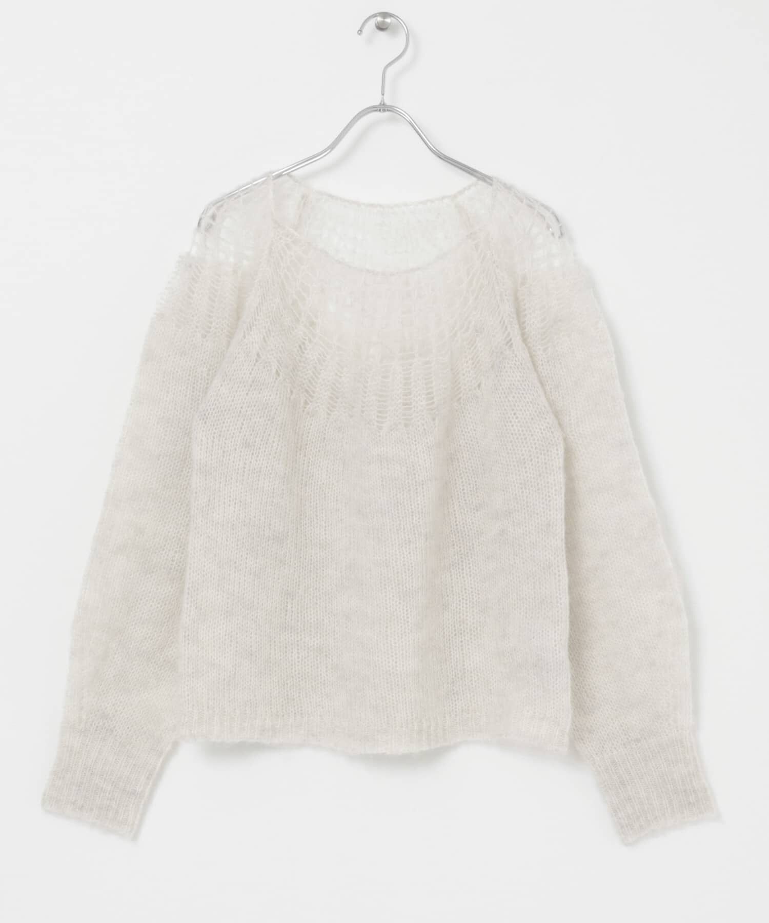  「メッシュネックニット」|ニット・セーター|