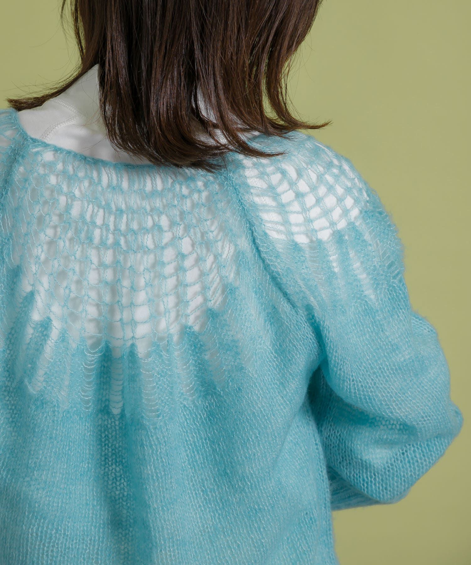  「メッシュネックニット」|ニット・セーター|