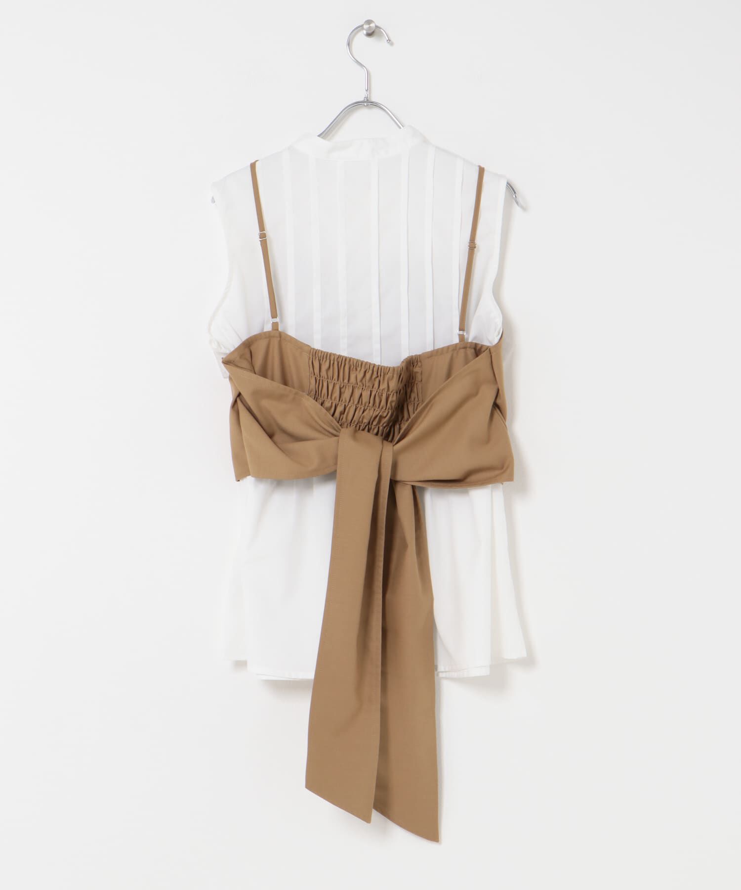  「ビスチェSETピンタックシャツ」|シャツ・ブラウス|