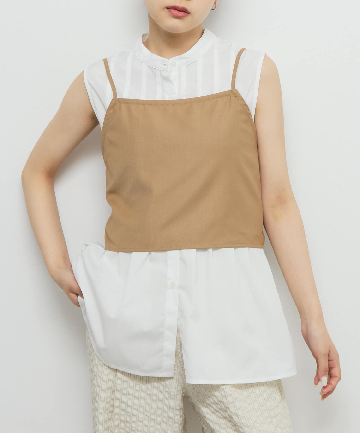  「ビスチェSETピンタックシャツ」|シャツ・ブラウス|