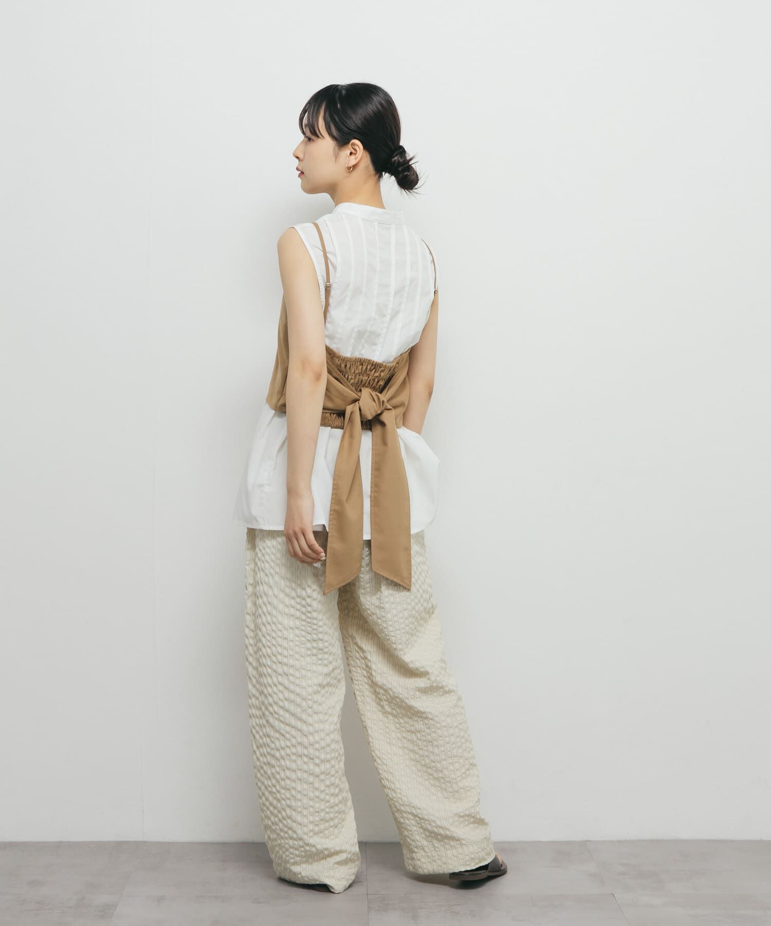  「ビスチェSETピンタックシャツ」|シャツ・ブラウス|