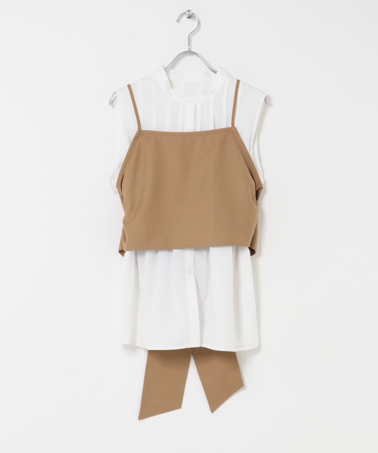  「ビスチェSETピンタックシャツ」|シャツ・ブラウス|