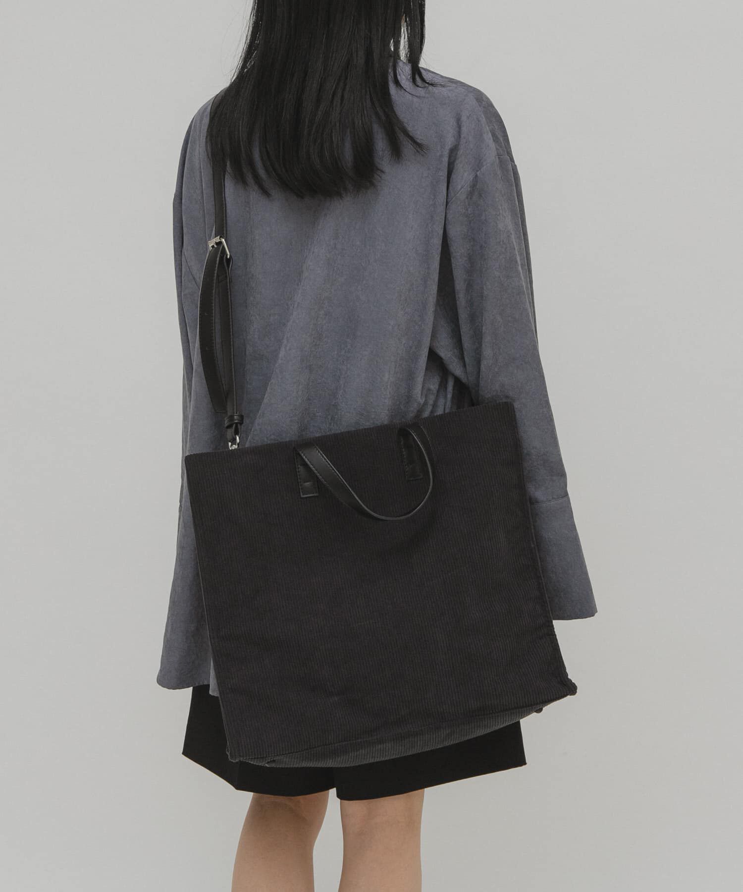  「コーデュロイスクエアビッグBAG」|トートバッグ|