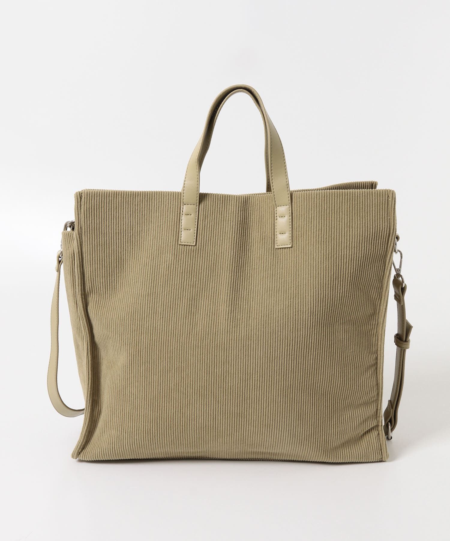  「コーデュロイスクエアビッグBAG」|トートバッグ|