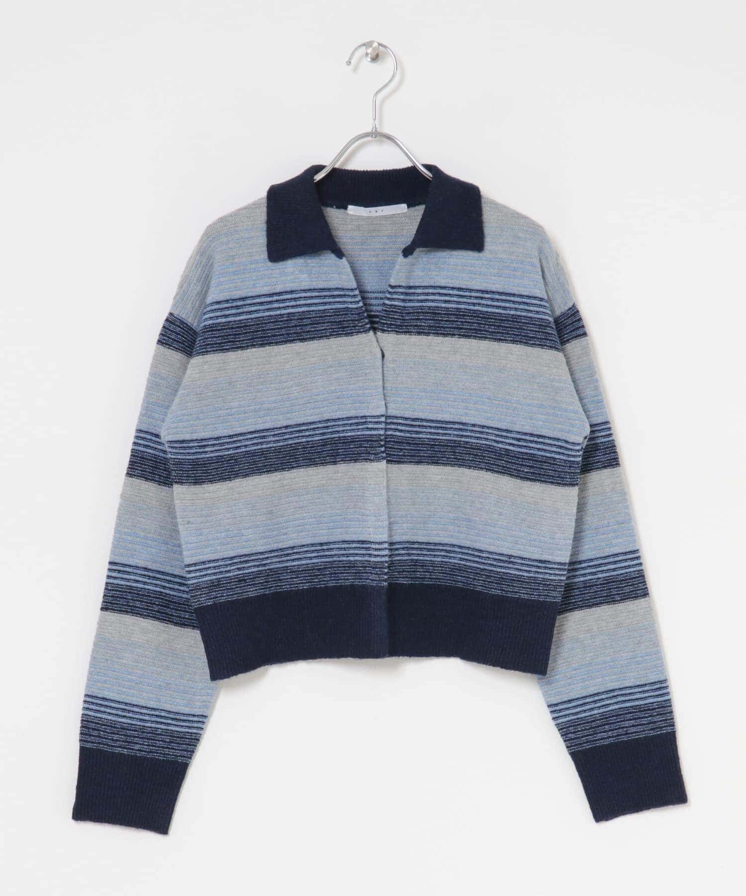  「グラデーションボーダーカーディガン」|カーディガン|