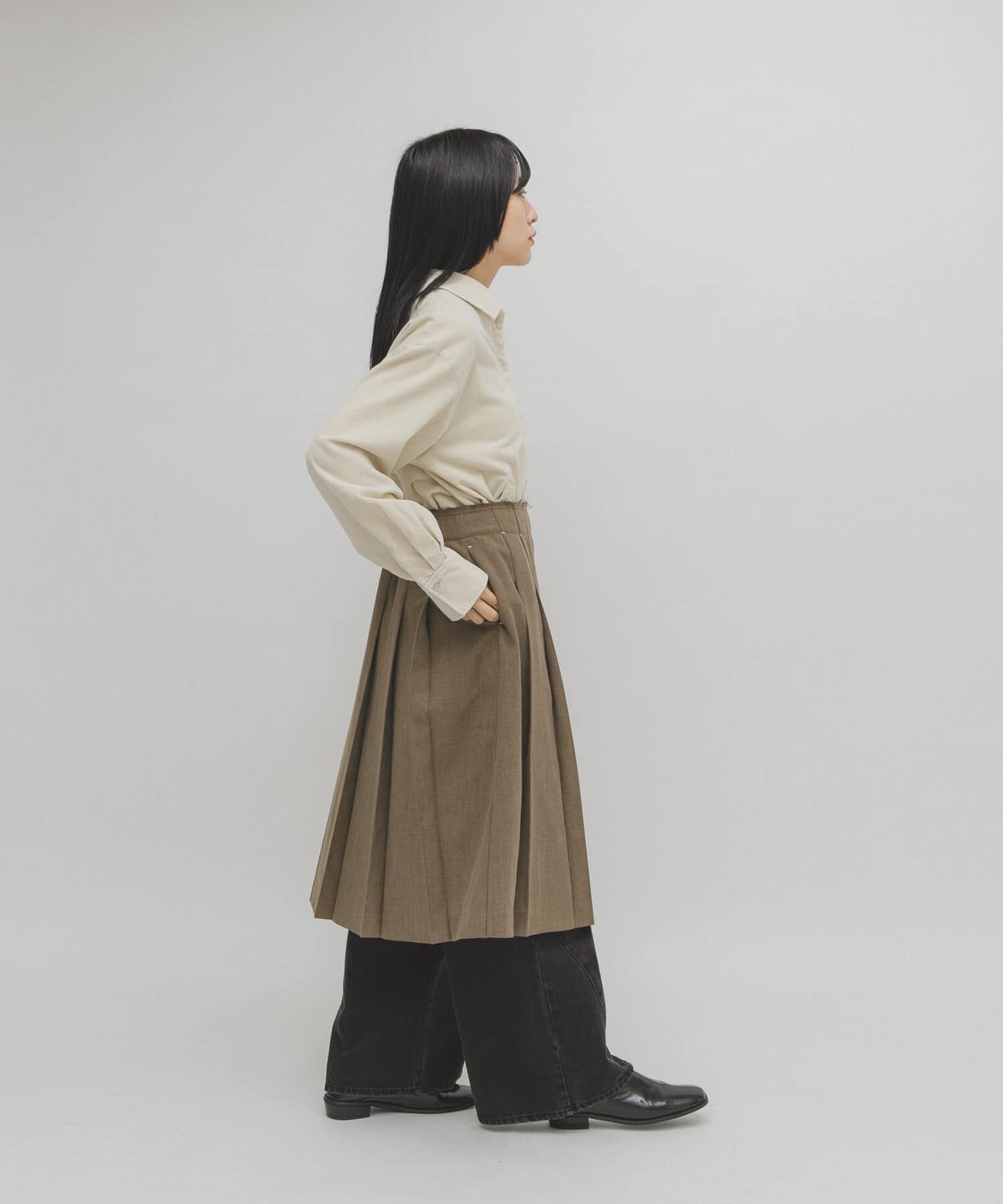  「プリーツミディスカート」|スカート|