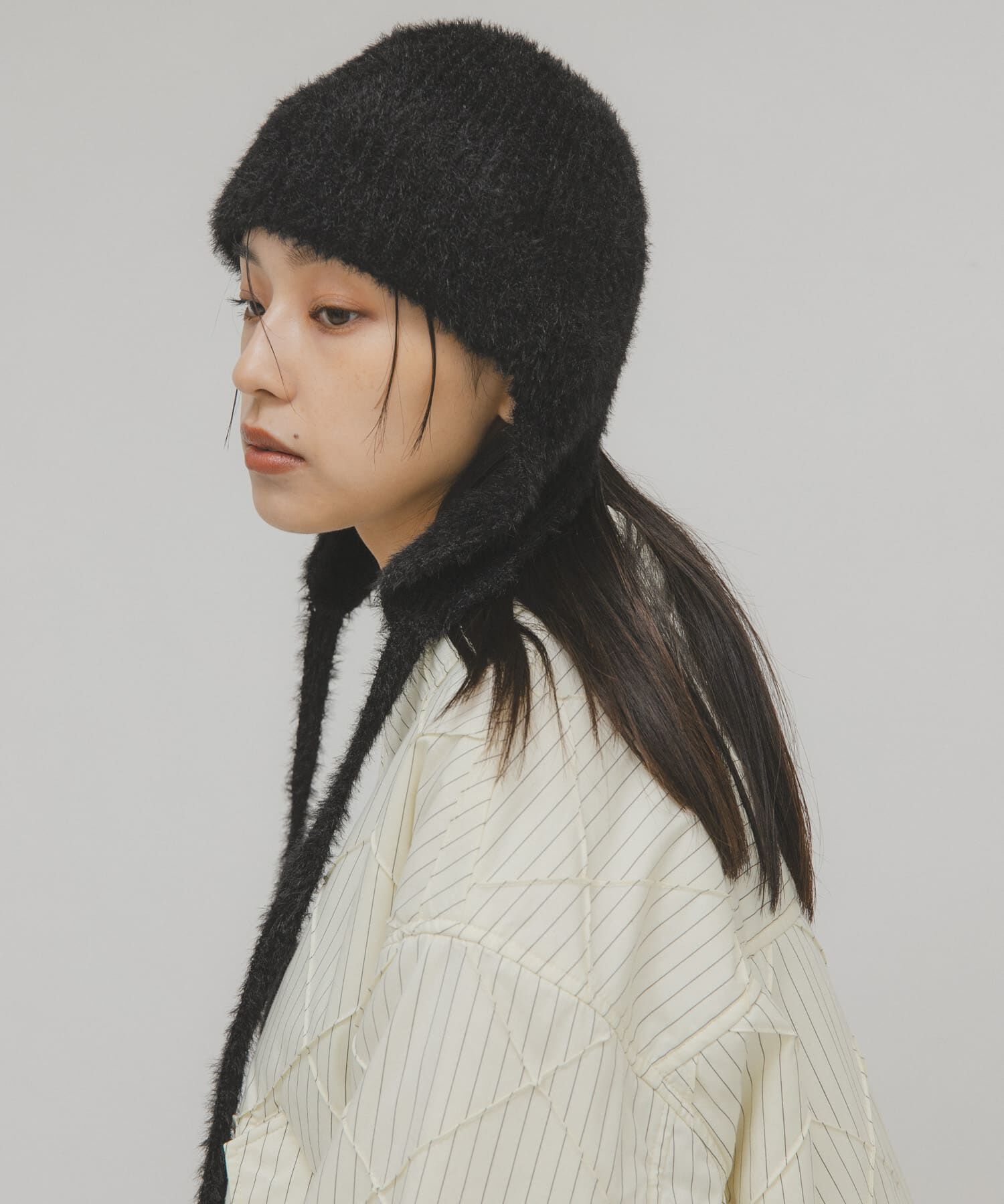  「シャギーフライトニットHAT」|ニット帽|