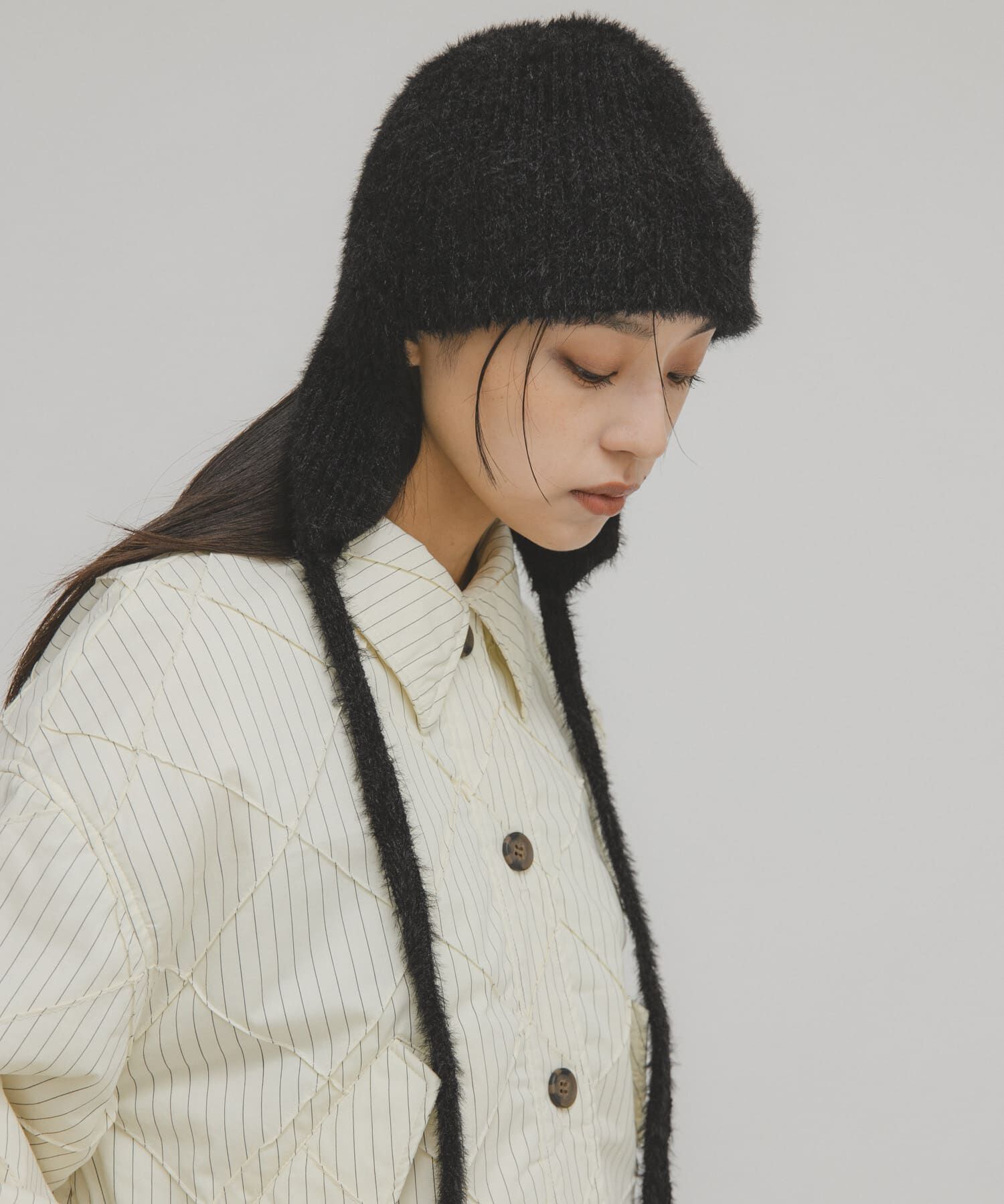  「シャギーフライトニットHAT」|ニット帽|