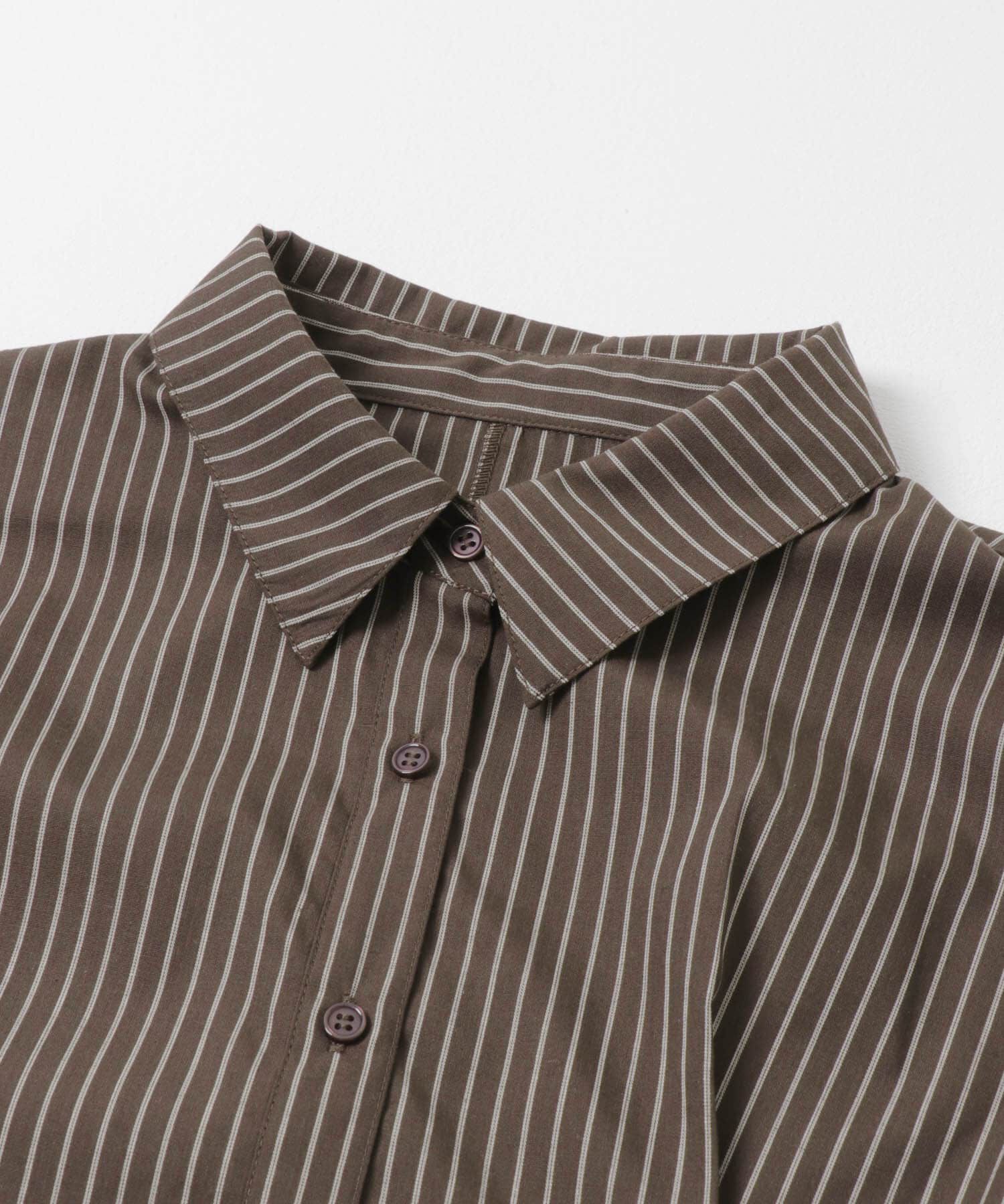  「ランダムタックデザインストライプシャツ」|シャツ・ブラウス|