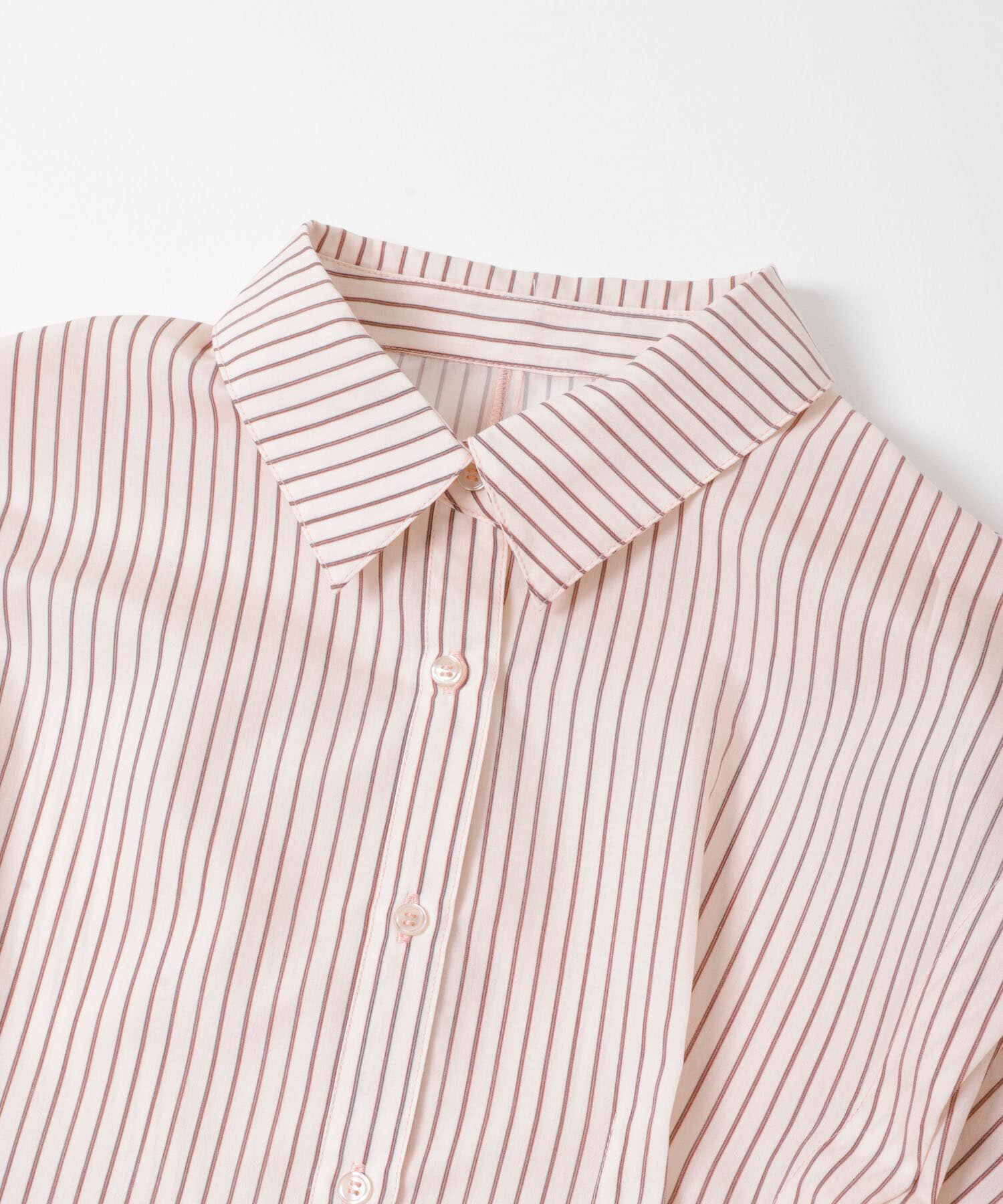  「ランダムタックデザインストライプシャツ」|シャツ・ブラウス|