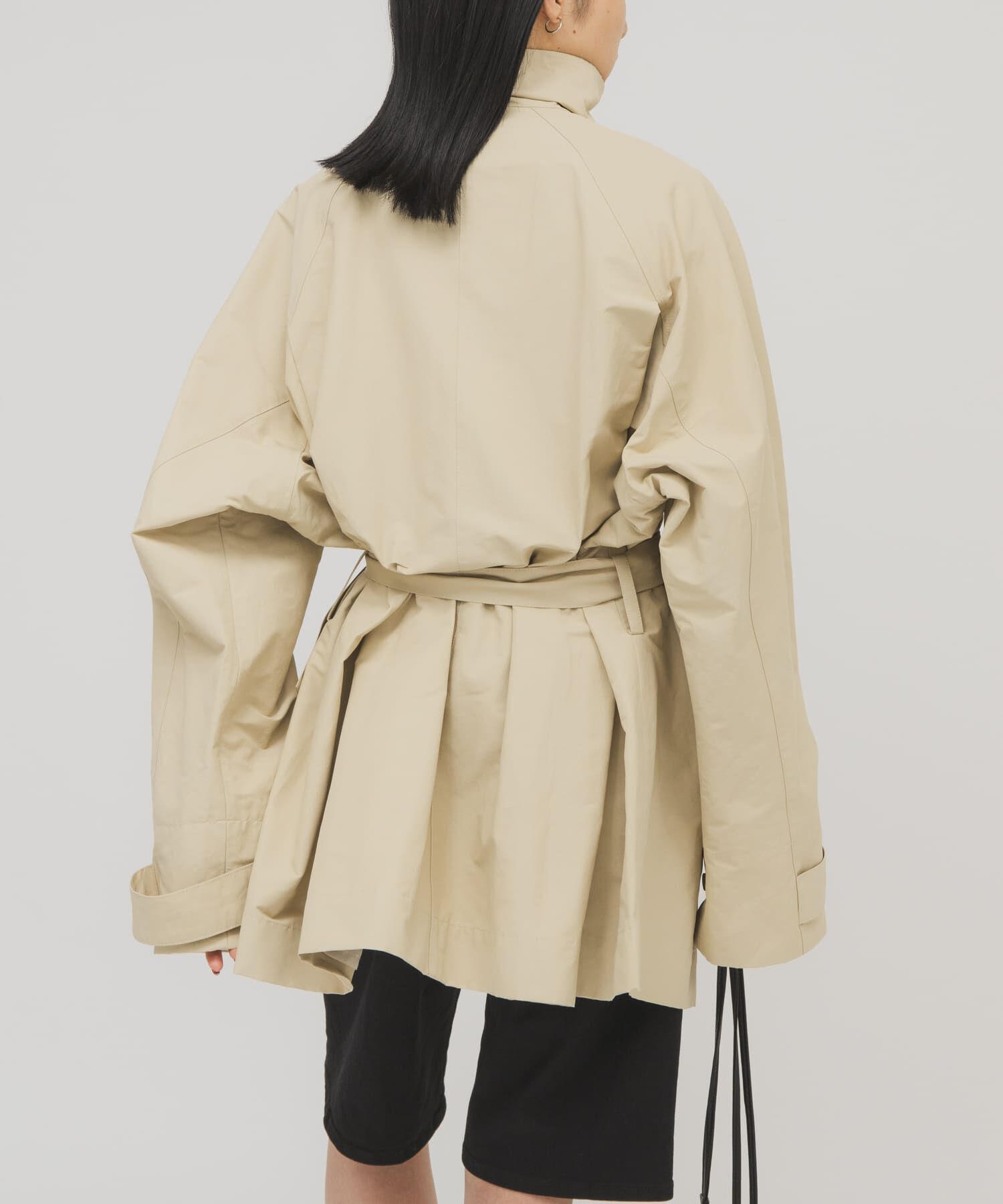  「テントラインBIGミドルコート」|ノーカラーコート|