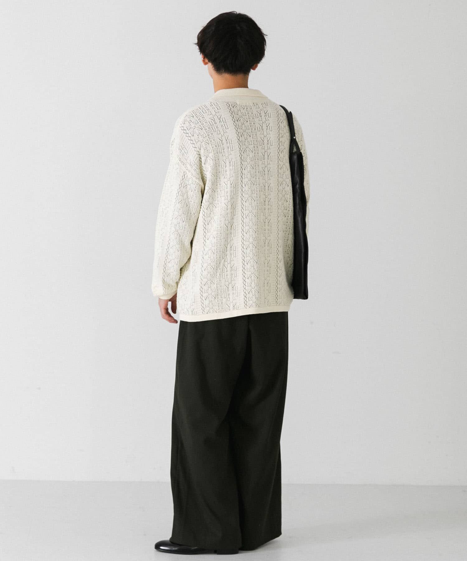 SENSE OF PLACE by URBAN RESEARCH「『ユニセックス』レースアミニットポロシャツ」|ニット・セーター|