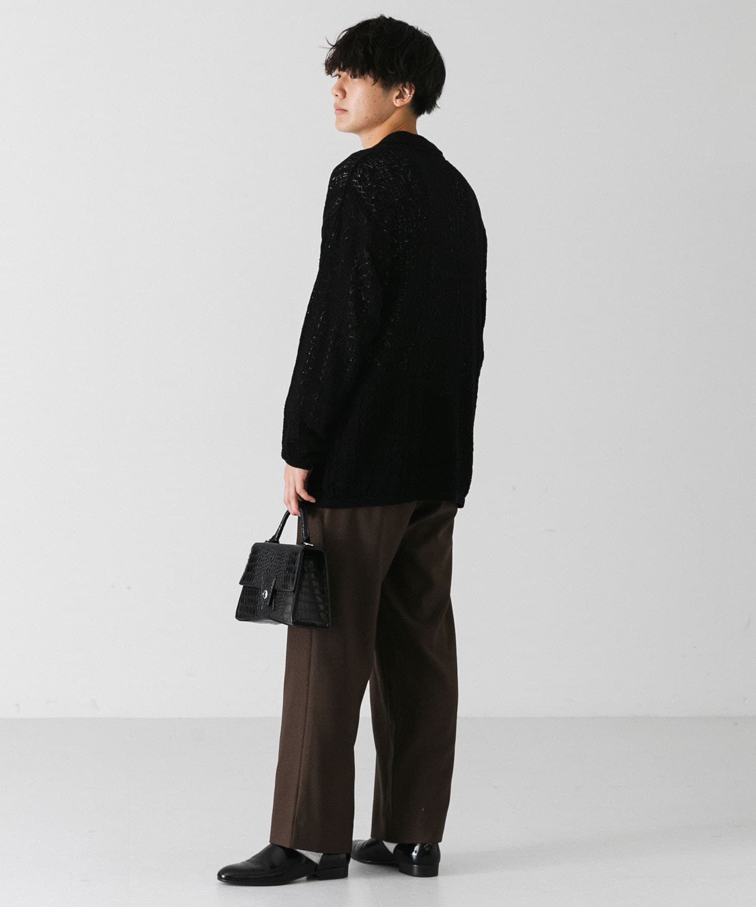 SENSE OF PLACE by URBAN RESEARCH「『ユニセックス』レースアミニットポロシャツ」|ニット・セーター|