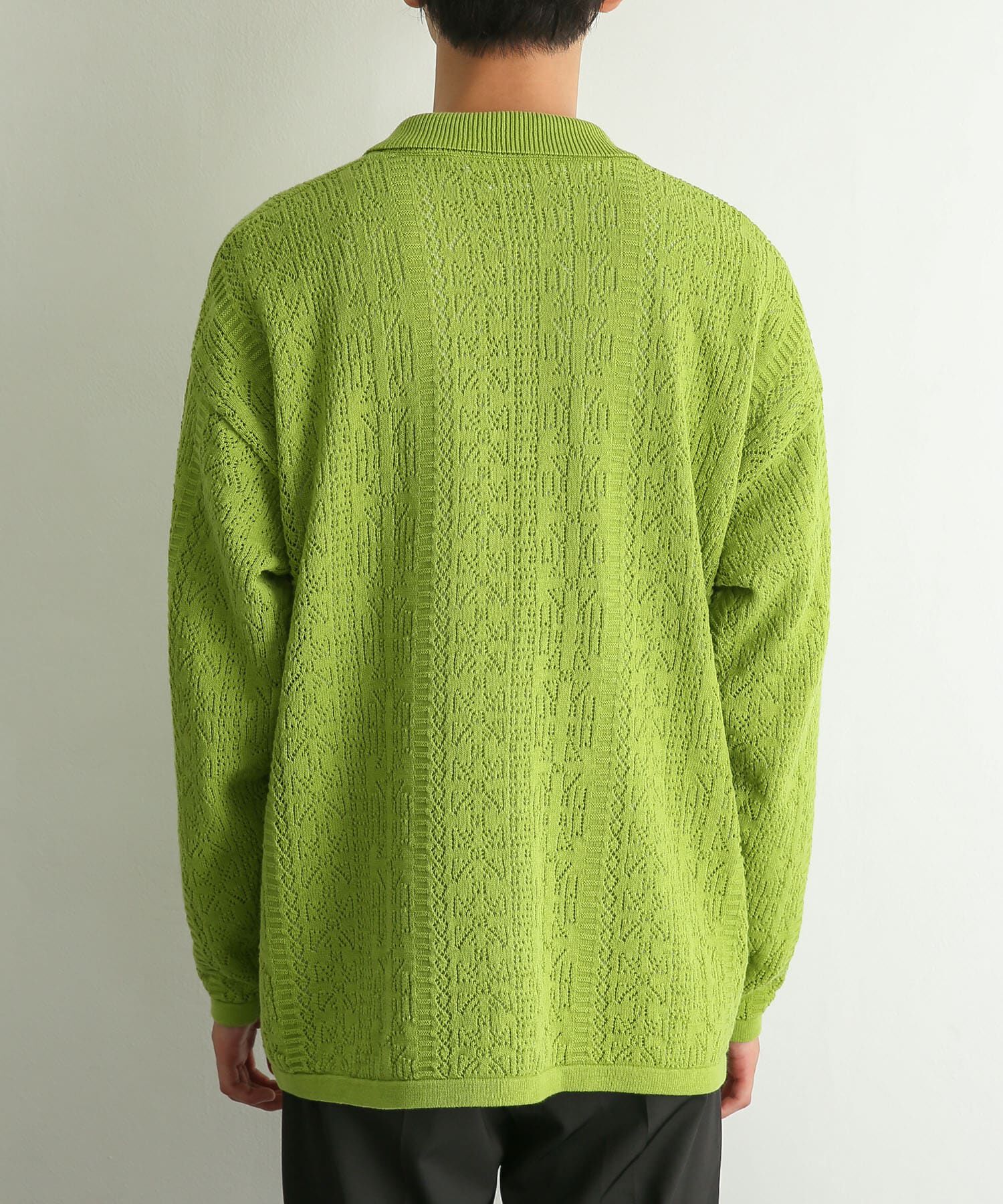 SENSE OF PLACE by URBAN RESEARCH「『ユニセックス』レースアミニットポロシャツ」|ニット・セーター|