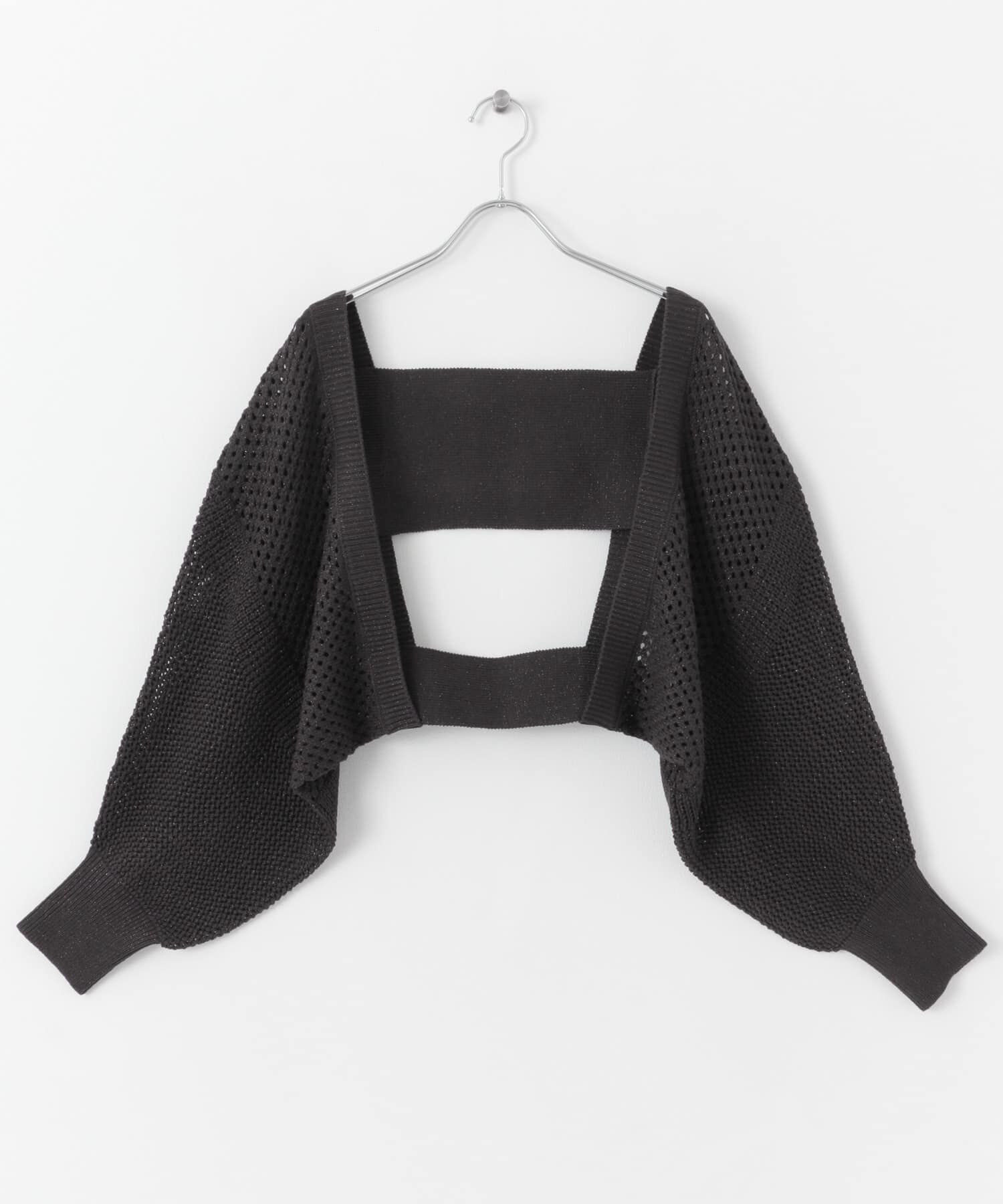 SENSE OF PLACE by URBAN RESEARCH「ラメバックオープンメッシュボレロ」|カーディガン|