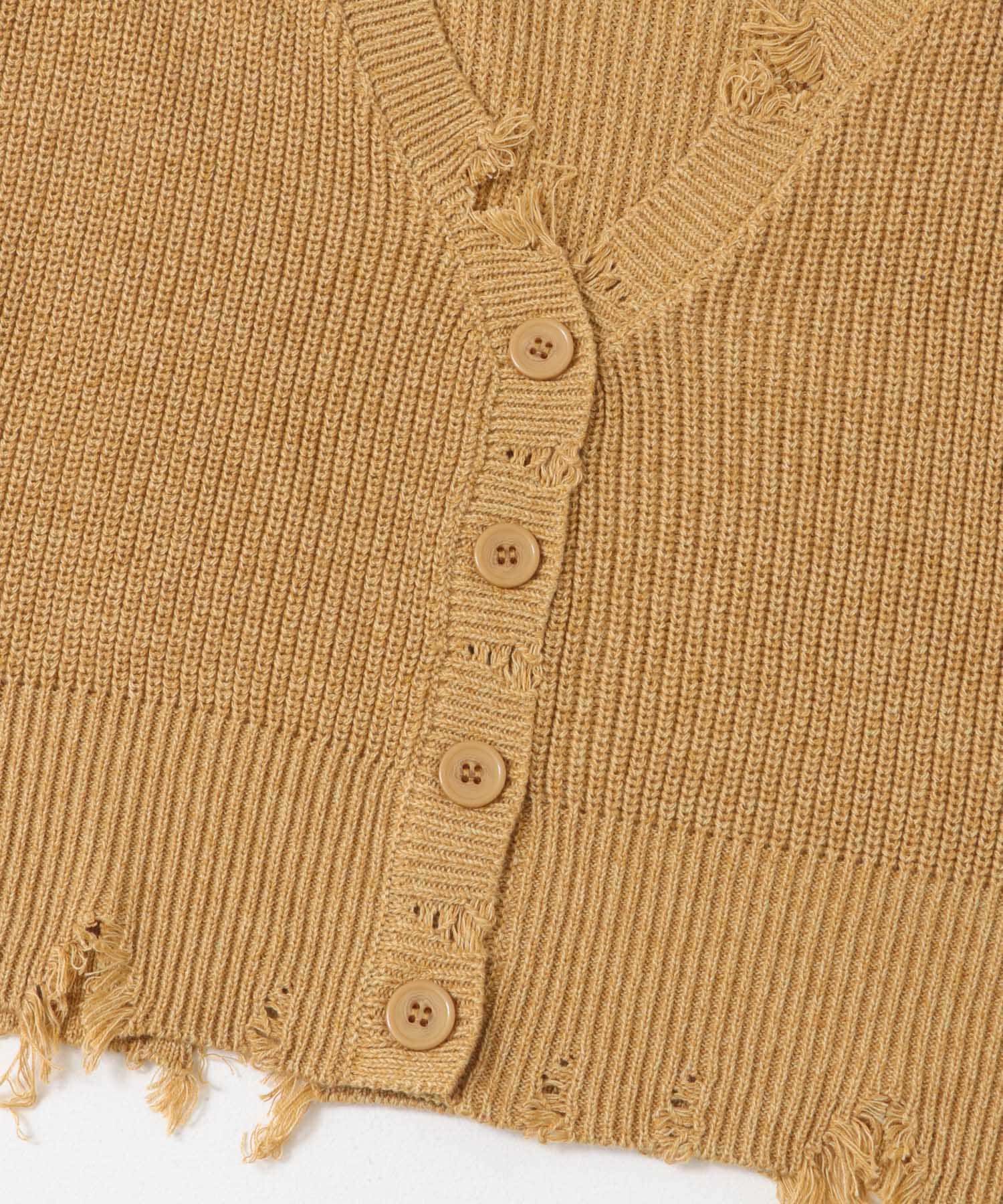 SENSE OF PLACE by URBAN RESEARCH「ダメージニットベスト」|ベスト・ジレ|