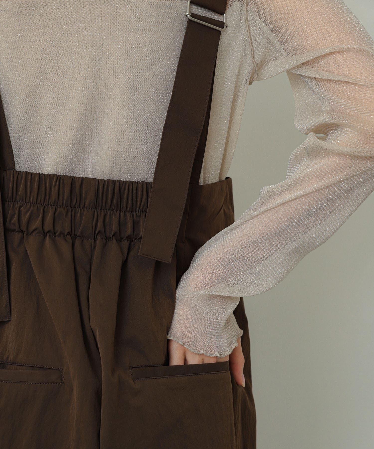 SENSE OF PLACE by URBAN RESEARCH「ハイウエストオーバーオール」|スカート|