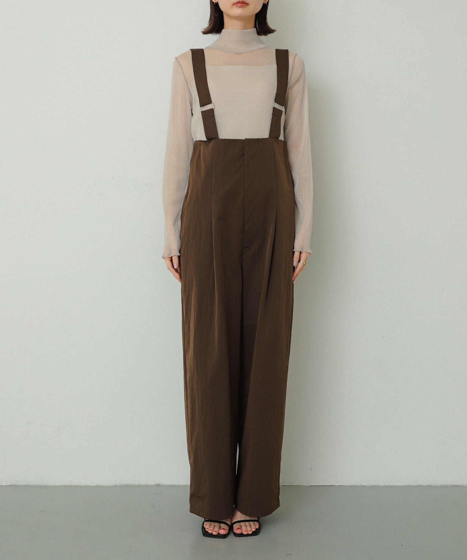 SENSE OF PLACE by URBAN RESEARCH「ハイウエストオーバーオール」|スカート|