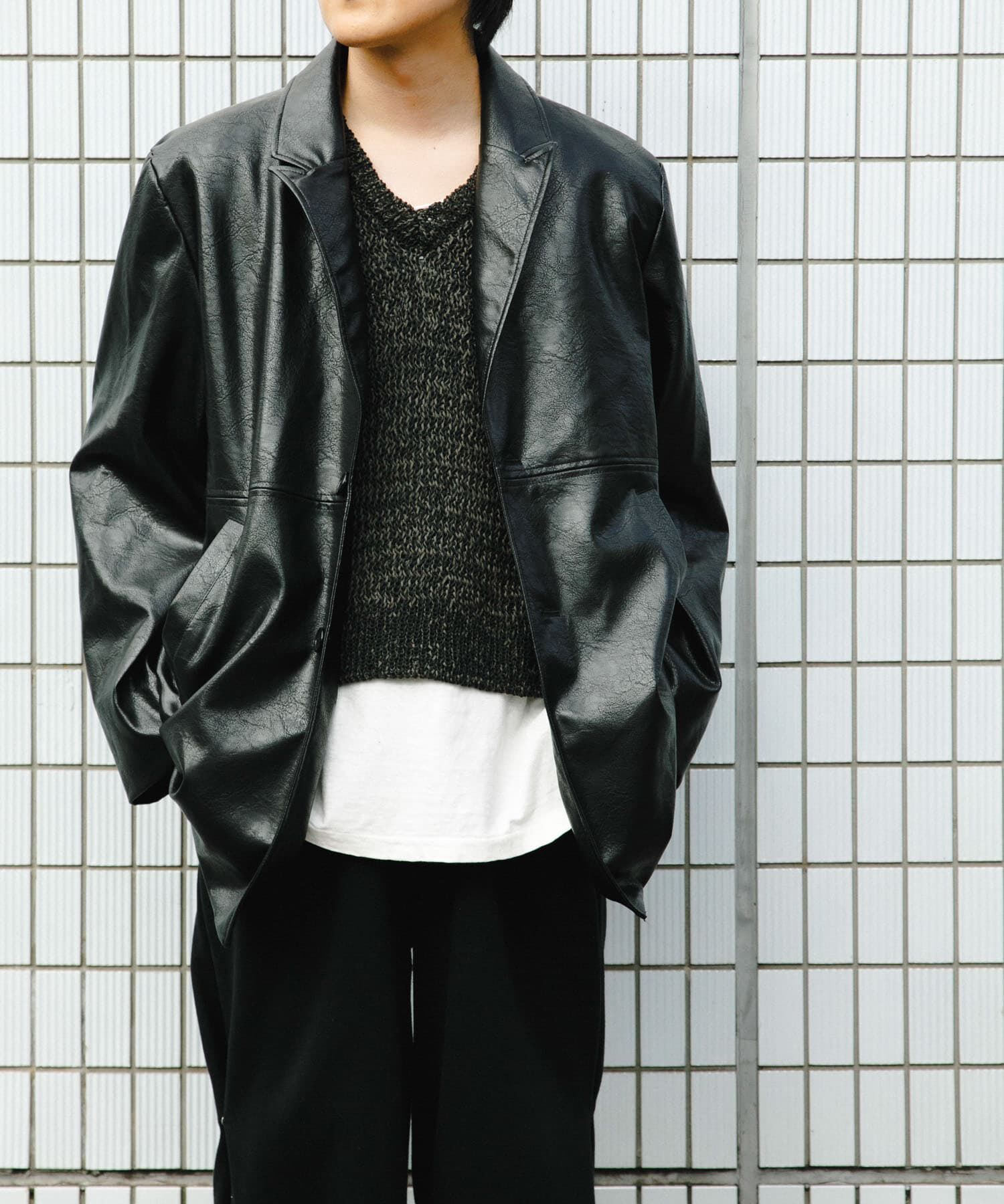 SENSE OF PLACE by URBAN RESEARCH「フェイクレザーミドルジャケット」|その他|