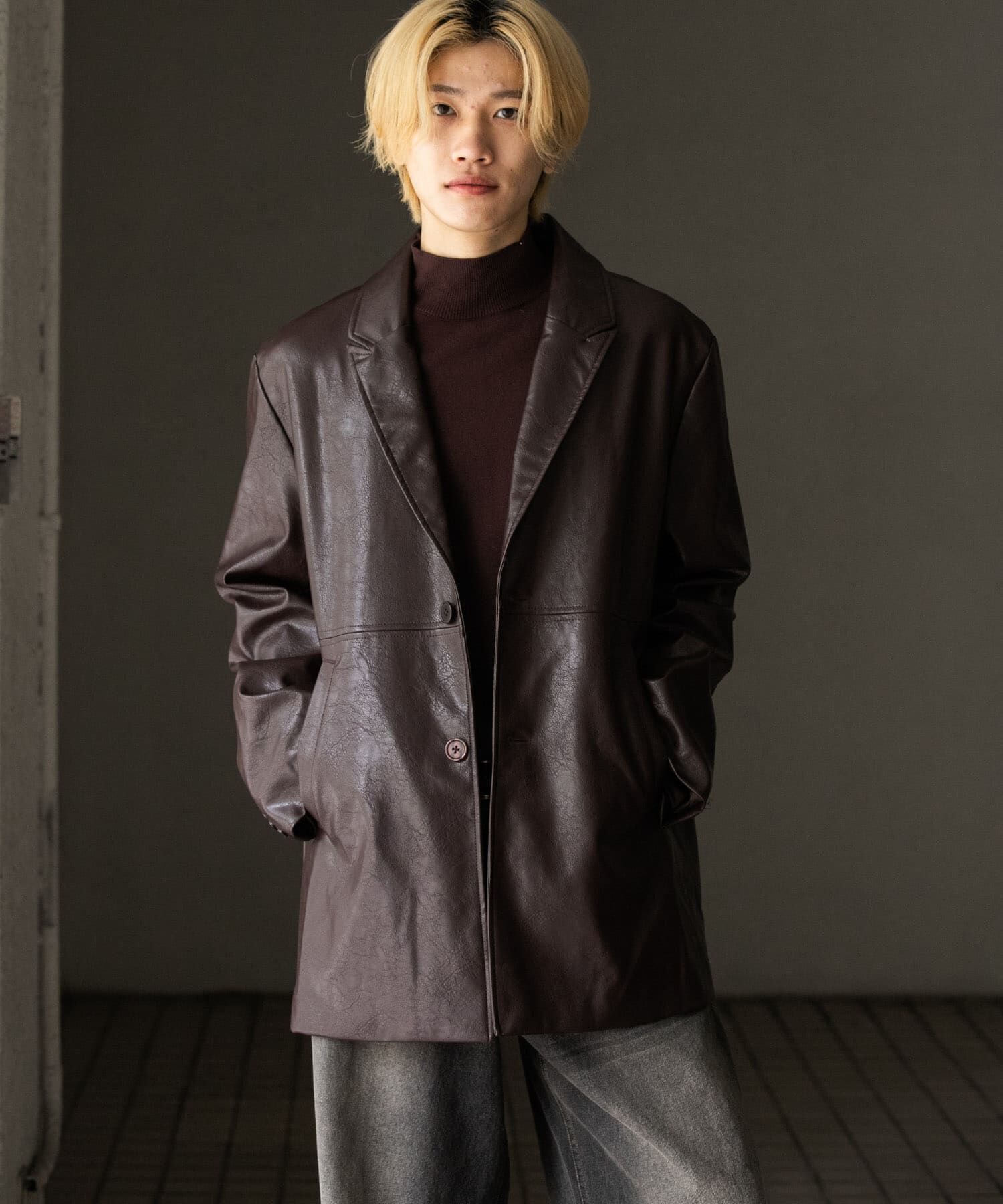 SENSE OF PLACE by URBAN RESEARCH「フェイクレザーミドルジャケット」|その他|