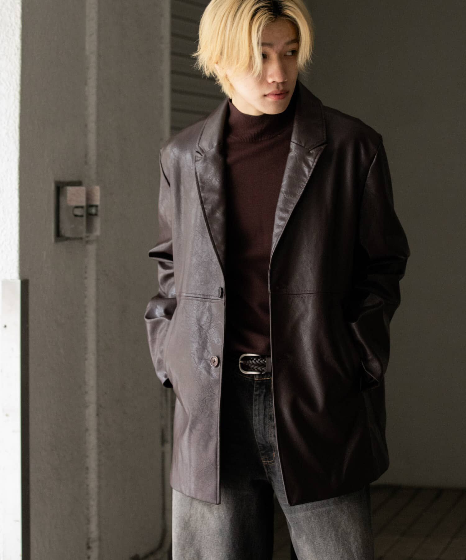 SENSE OF PLACE by URBAN RESEARCH「フェイクレザーミドルジャケット」|その他|