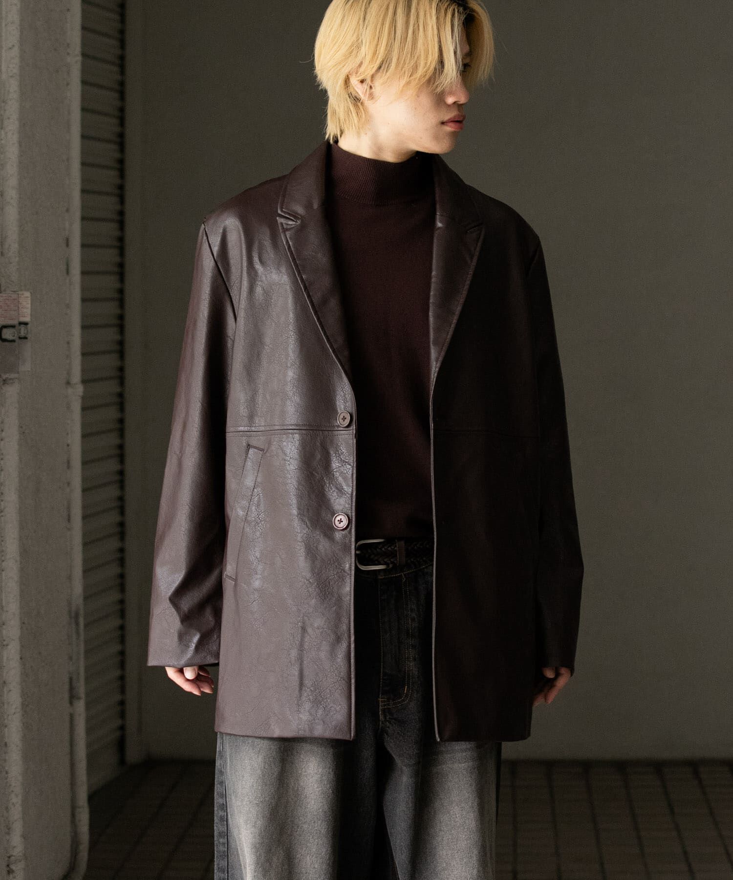 SENSE OF PLACE by URBAN RESEARCH「フェイクレザーミドルジャケット」|その他|