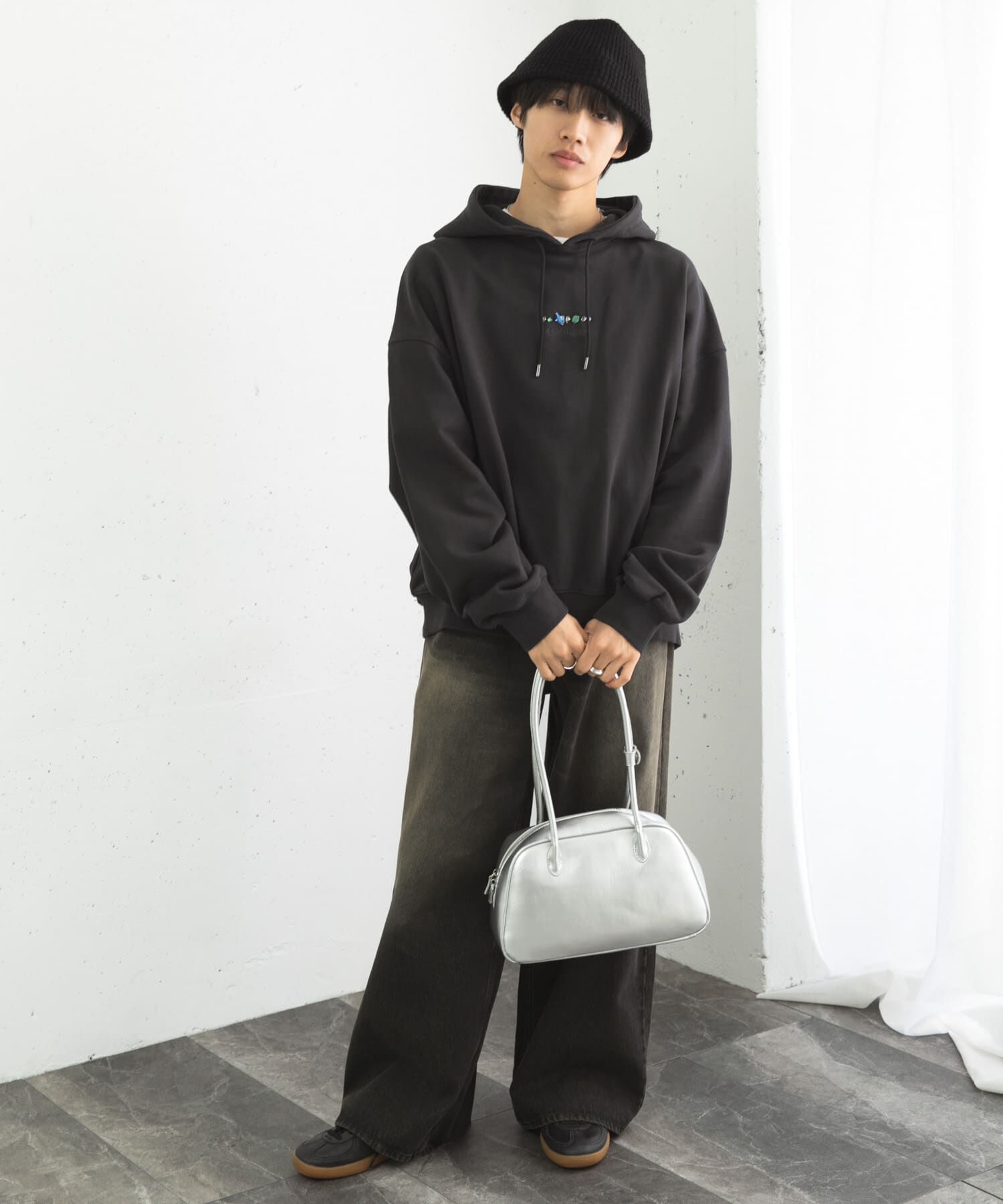 SENSE OF PLACE by URBAN RESEARCH「Gem Stone Cropped Hoodie」|パーカー|