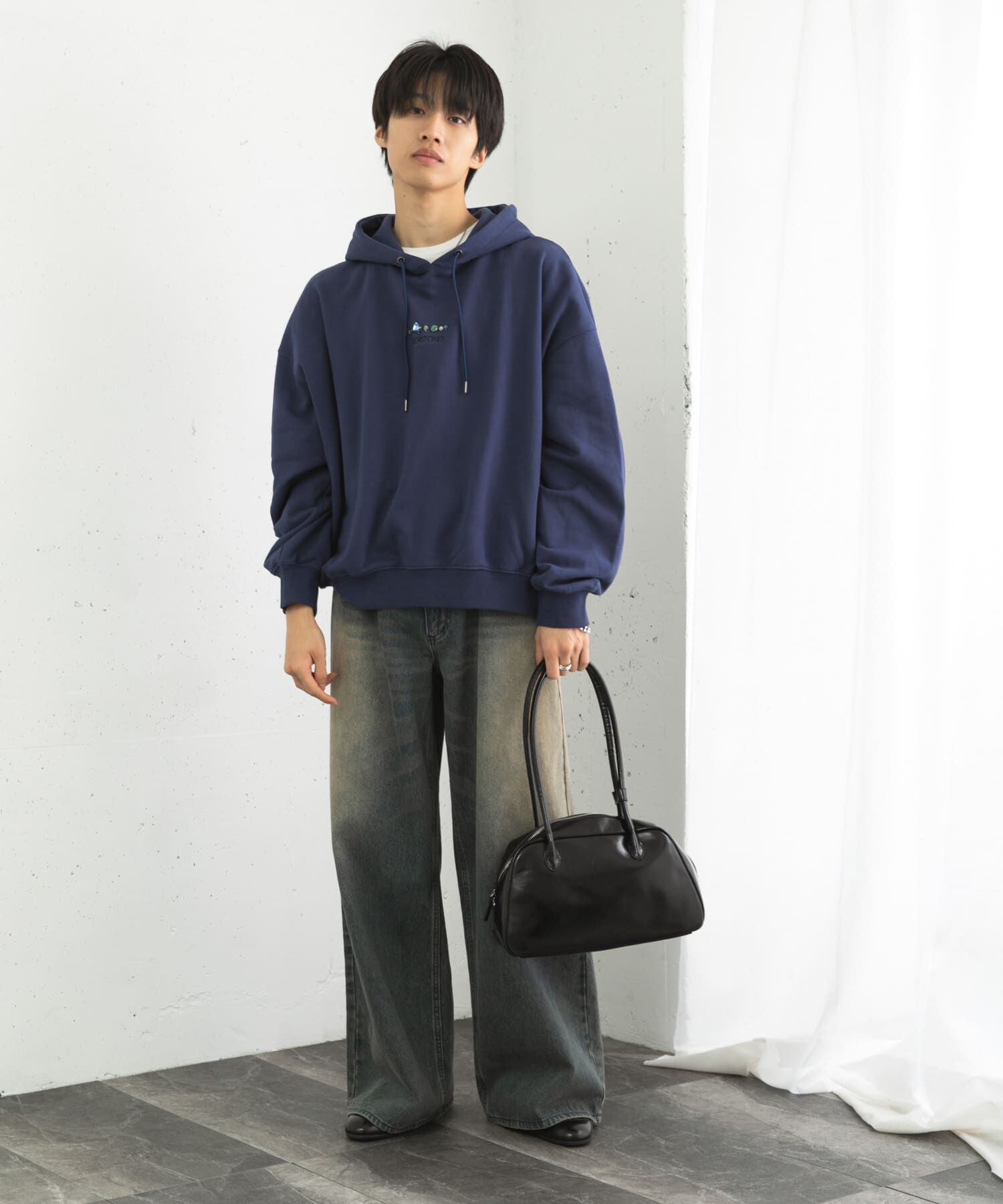 SENSE OF PLACE by URBAN RESEARCH「Gem Stone Cropped Hoodie」|パーカー|