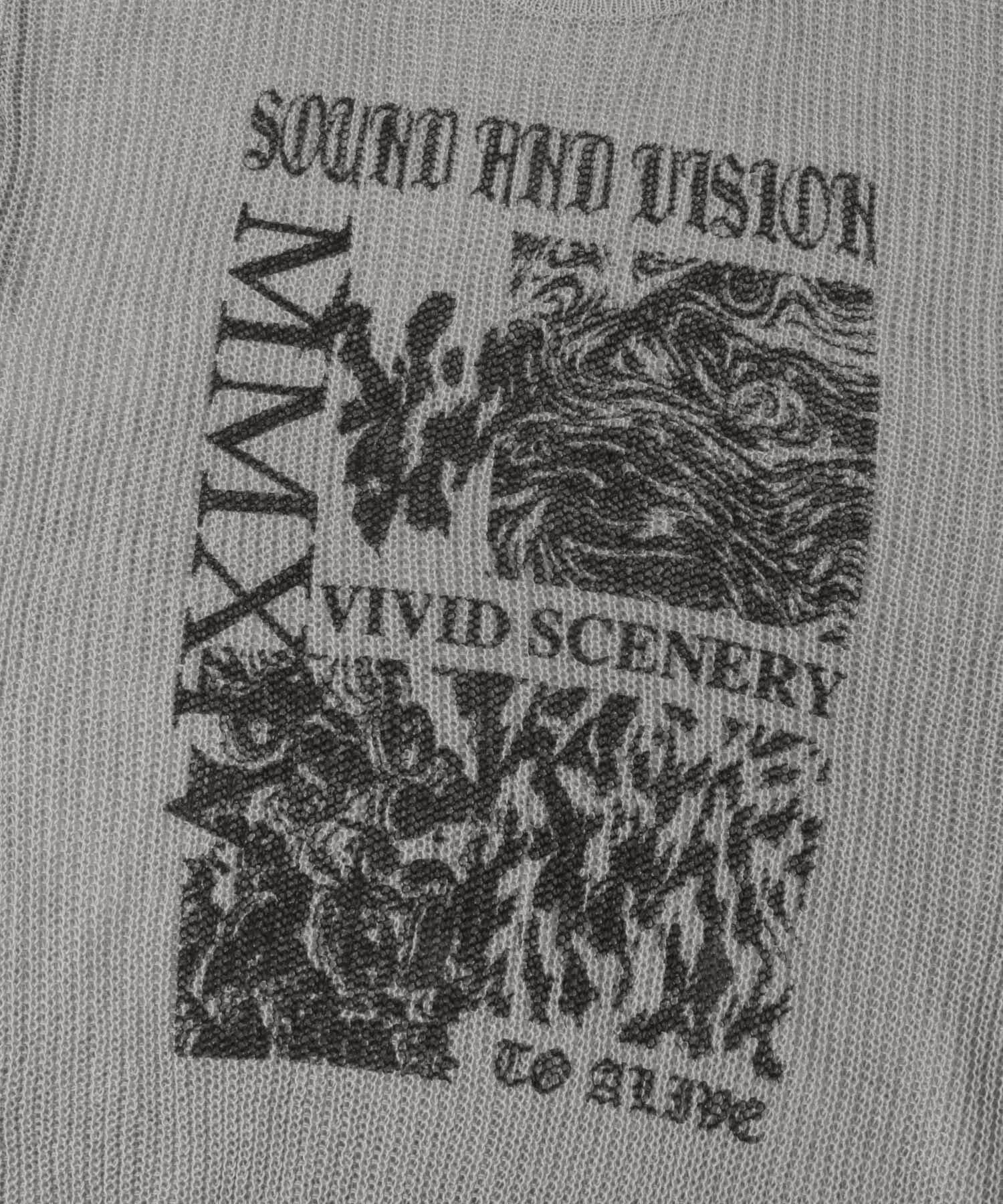 SENSE OF PLACE by URBAN RESEARCH「『洗濯可』グラフィックプリントシアーニット」|ニット・セーター|