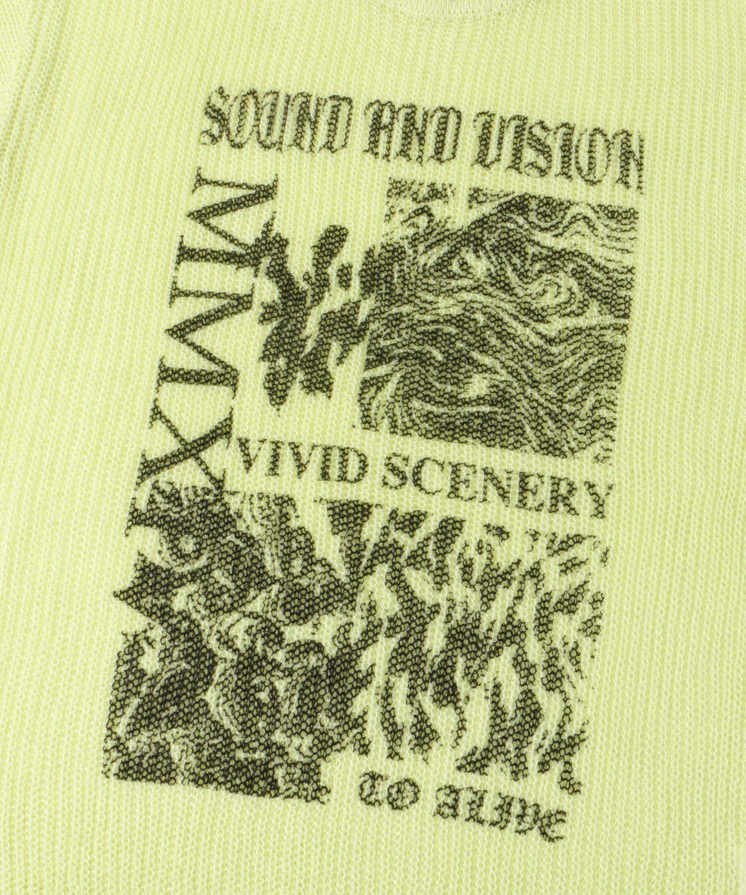 SENSE OF PLACE by URBAN RESEARCH「『洗濯可』グラフィックプリントシアーニット」|ニット・セーター|