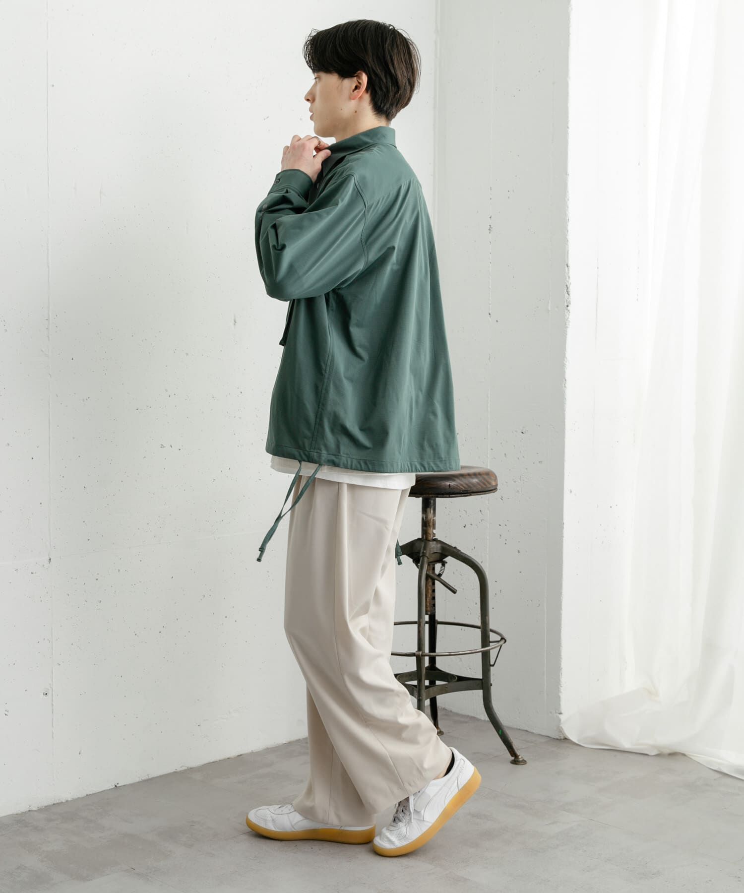 SENSE OF PLACE by URBAN RESEARCH「ドットメッシュダブルポケットロングスリーブシャツ」|シャツ・ブラウス|