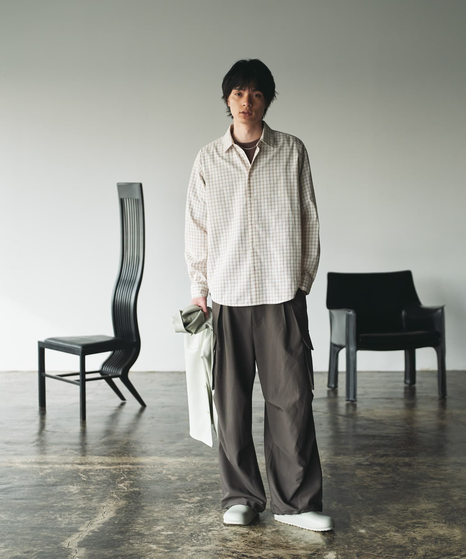 SENSE OF PLACE by URBAN RESEARCH「『ユニセックス』グラフチェックルーズシャツ」|シャツ・ブラウス|